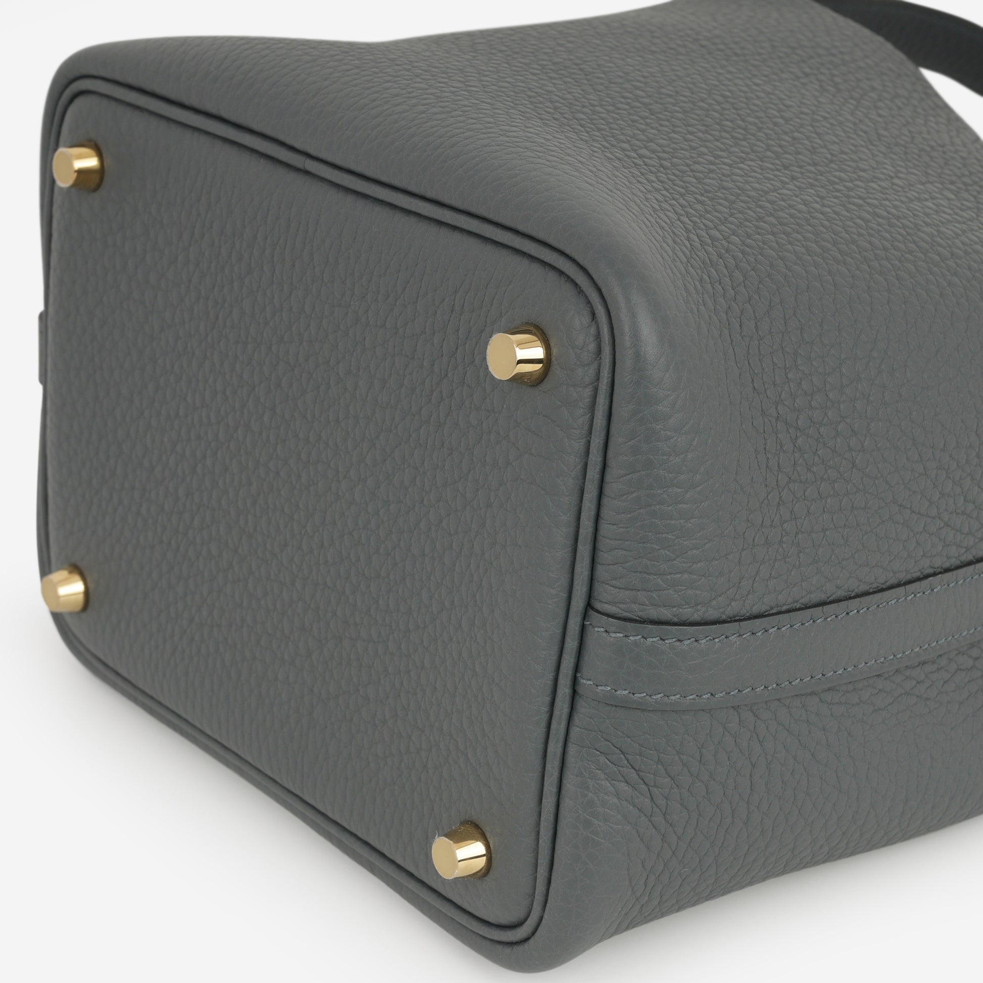 Hermès Picotin 18 - Gris Misty Clemence | Permabrass Hardware - Bagista