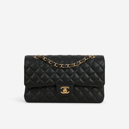 Chanel Medium Classic Flap - Black Caviar | Gold Hardware
