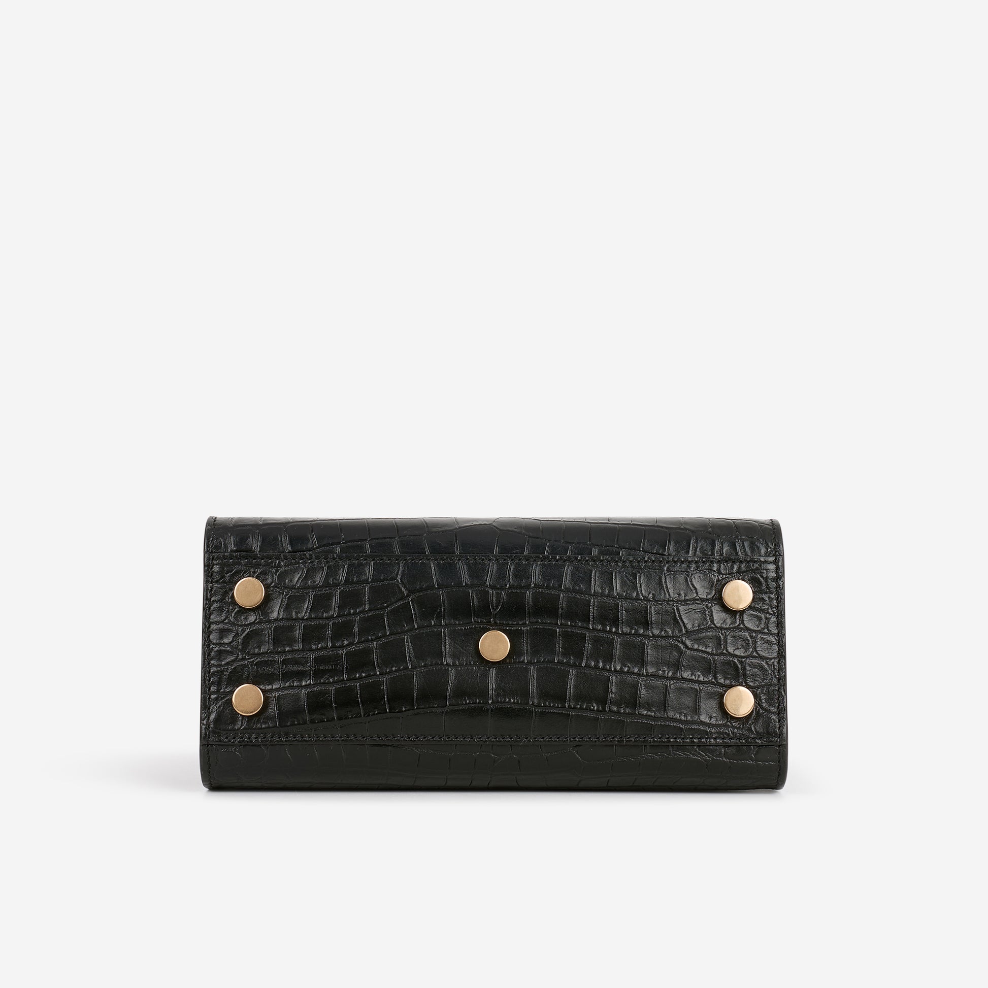 Saint Laurent Nano Sac De Jour - Black Croc Embossed | Gold Hardware - Bagista