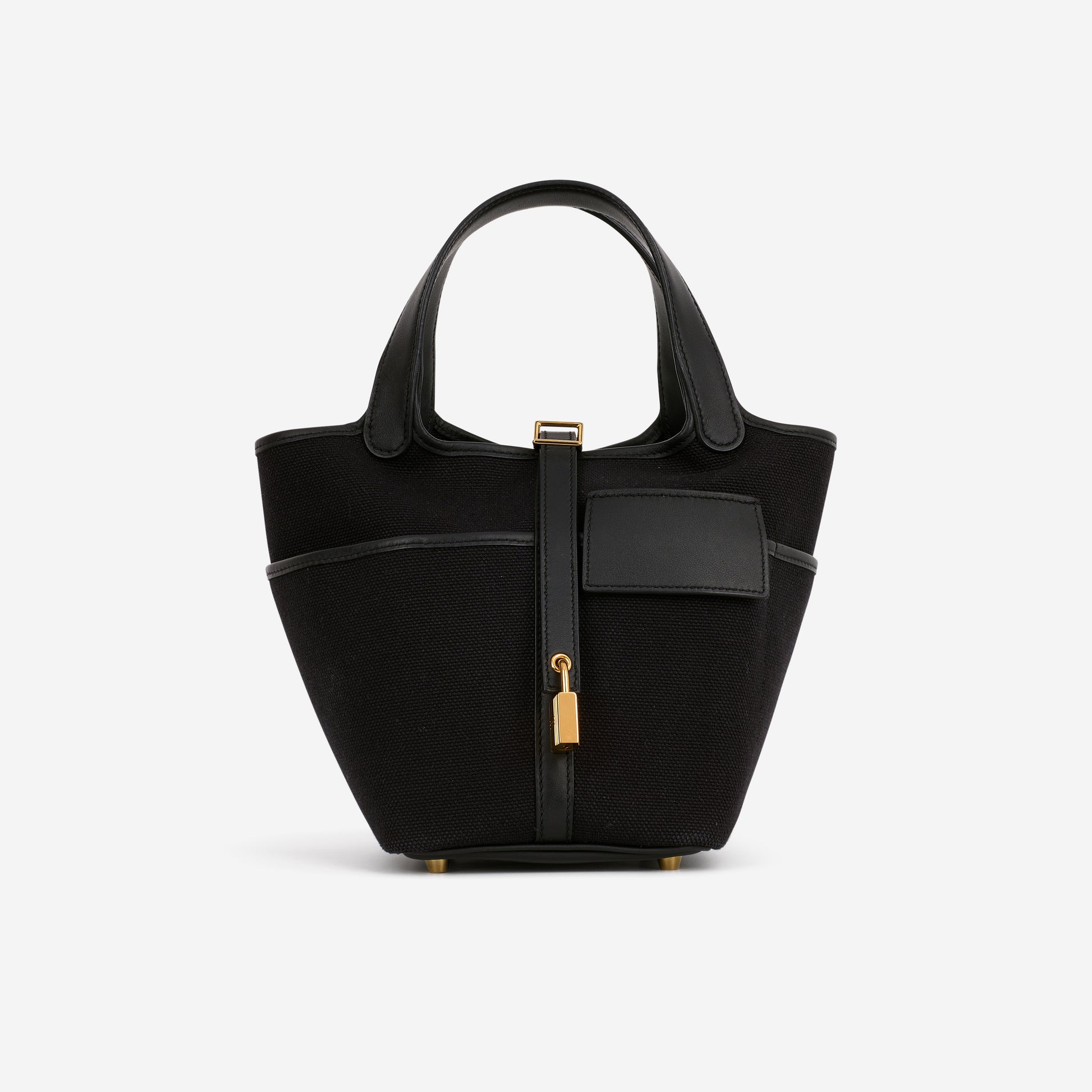 Hermès Picotin 18 Cargo - Noir Canvas / Swift | Gold Hardware - Bagista