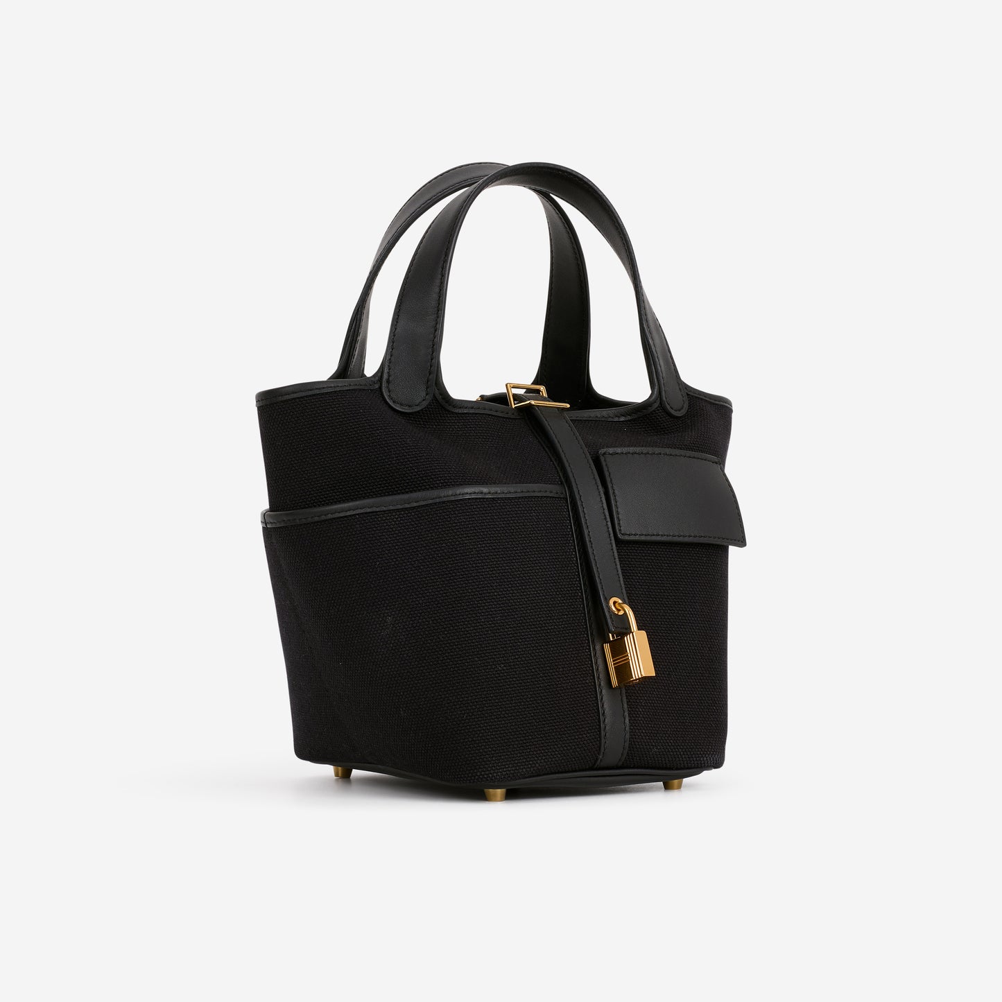 Hermès Picotin 18 Cargo - Noir Canvas / Swift | Gold Hardware - Bagista