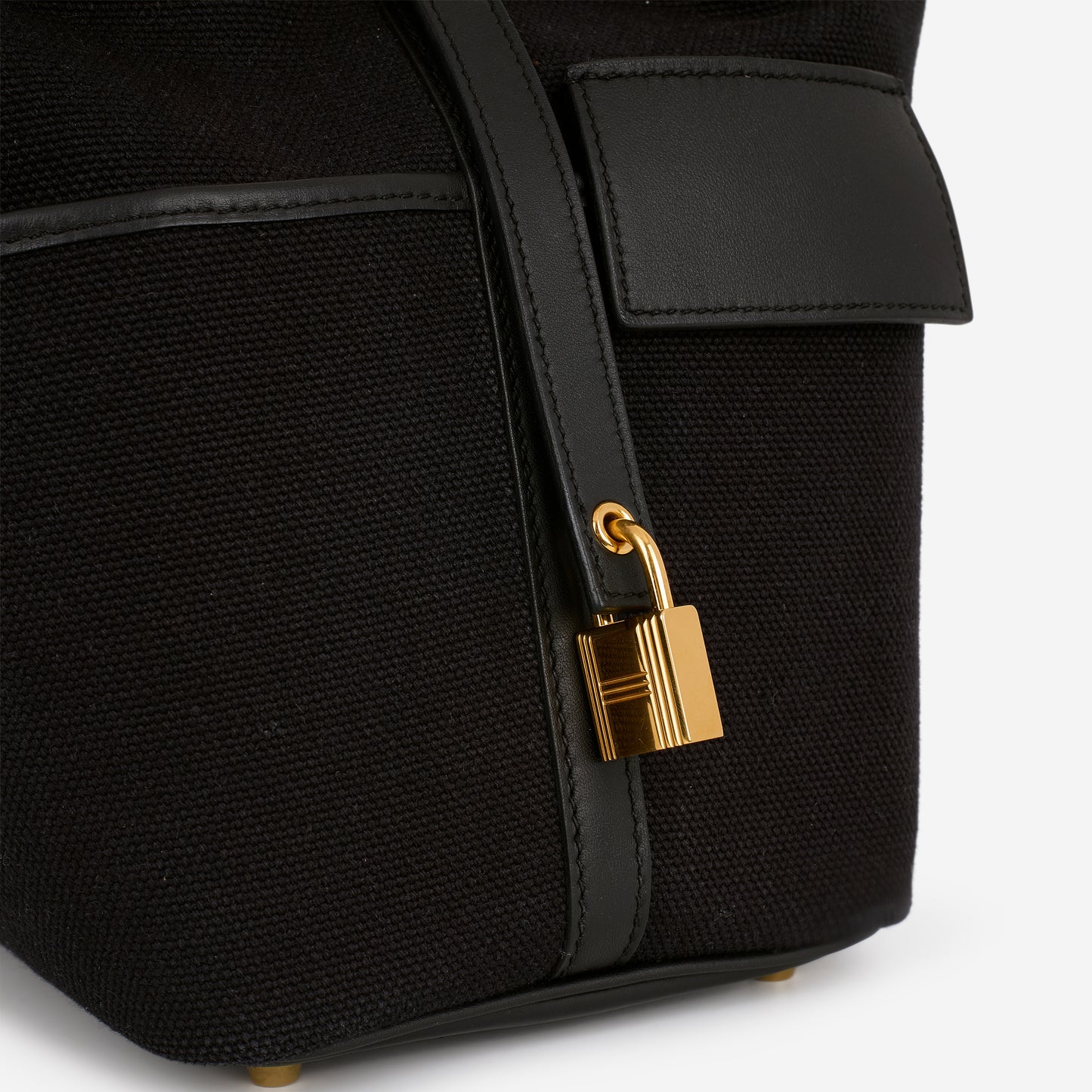 Hermès Picotin 18 Cargo - Noir Canvas / Swift | Gold Hardware - Bagista