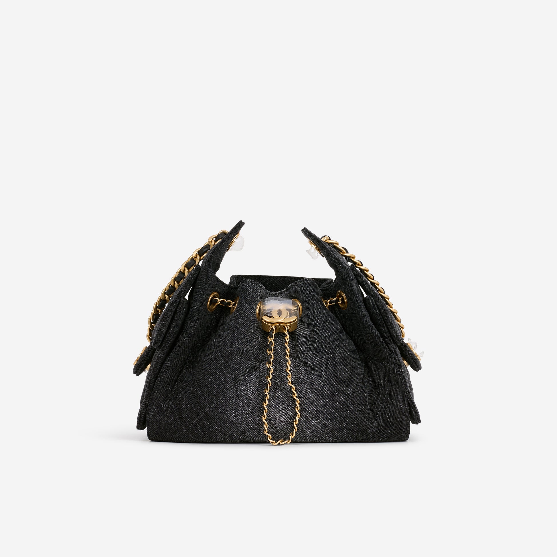 Chanel Mini 25 Hobo - Dark Denim Ombre | Aged Gold Hardware - Bagista