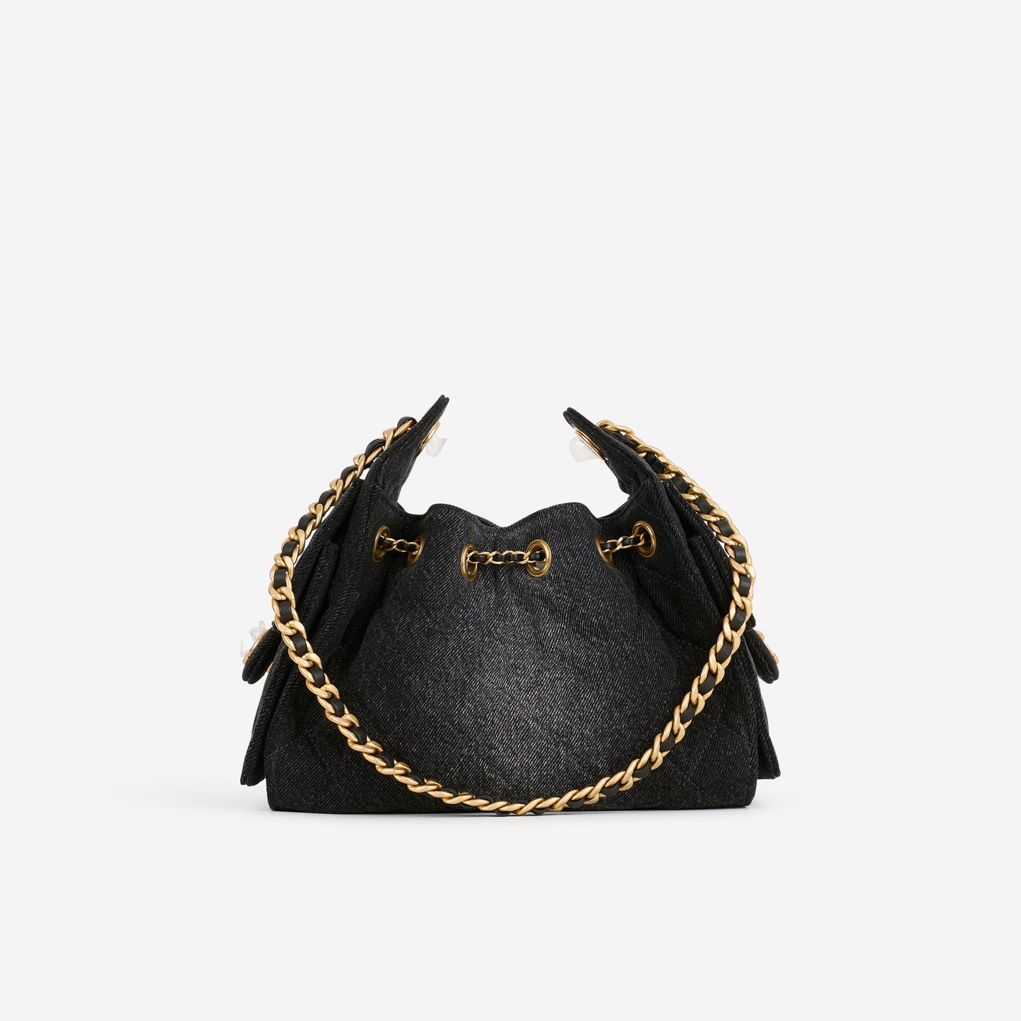 Chanel Mini 25 Hobo - Dark Denim Ombre | Aged Gold Hardware - Bagista