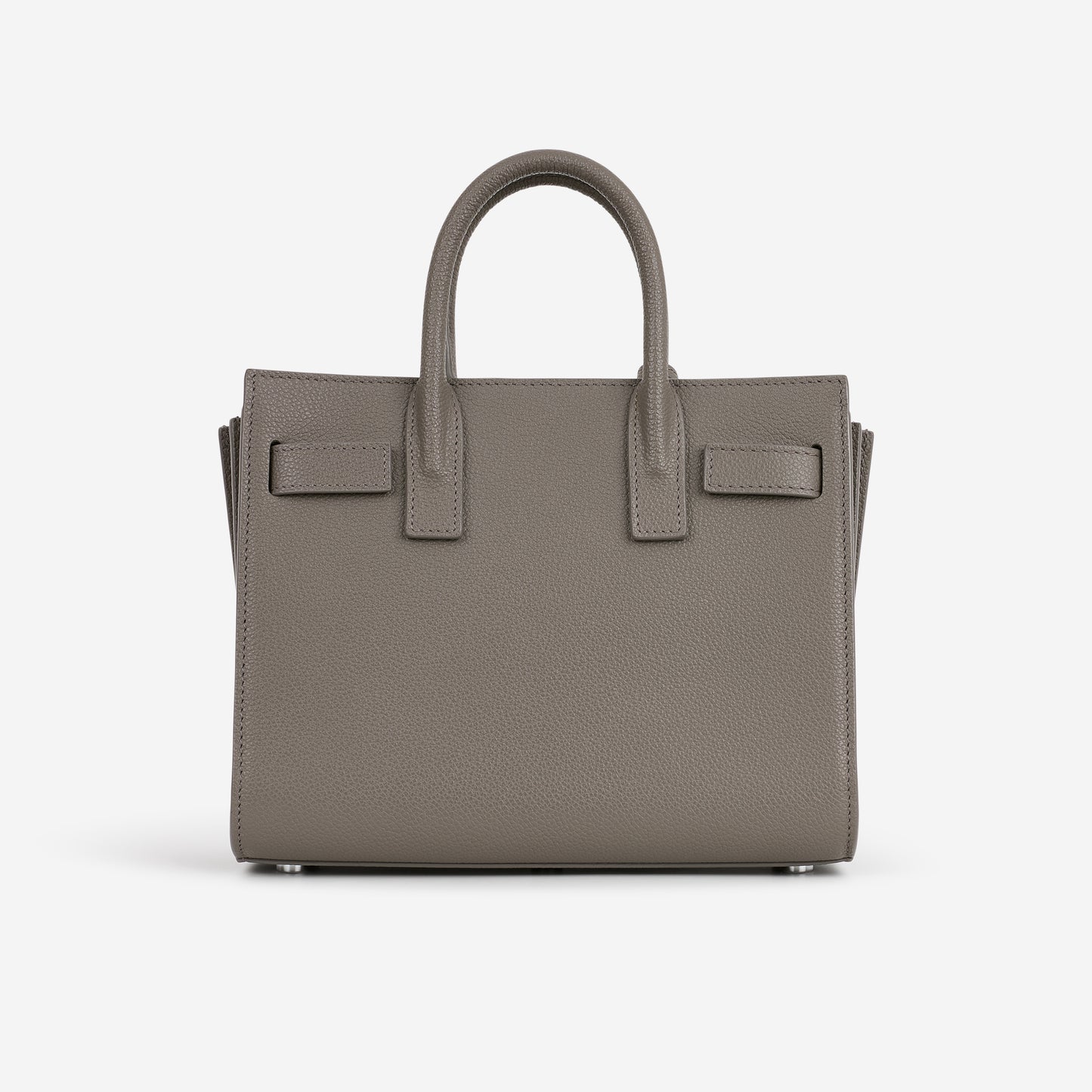 Saint Laurent Nano Sac De Jour - Grey Calfskin | Silver Hardware - Bagista