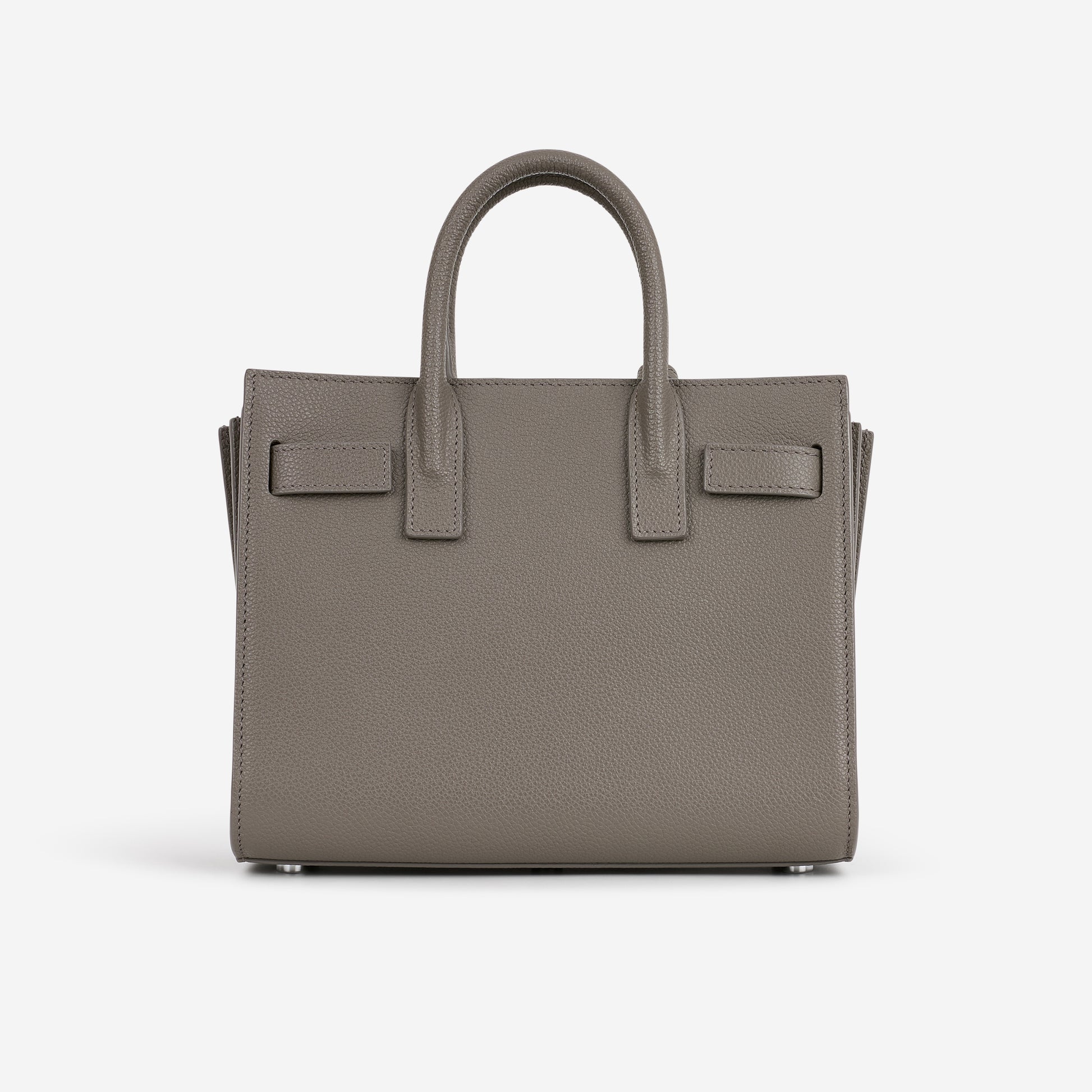 Saint Laurent Nano Sac De Jour - Grey Calfskin | Silver Hardware - Bagista