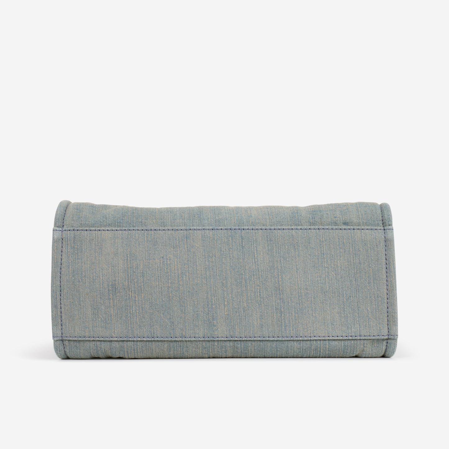 Chanel Large Deauville - Light Washed Denim | Brushed Silver Hardware - Bagista