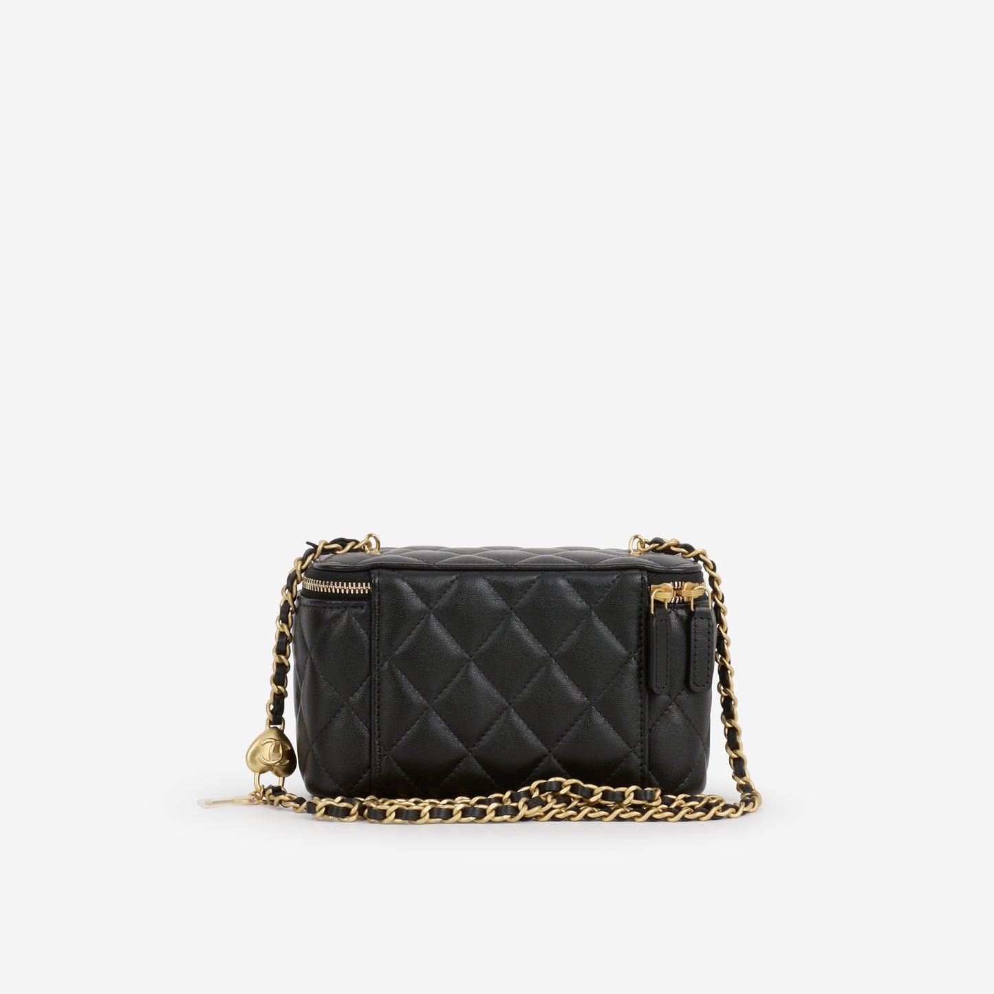 Chanel 26S Long Vanity with Chain - Black Lambskin | Gold Hardware