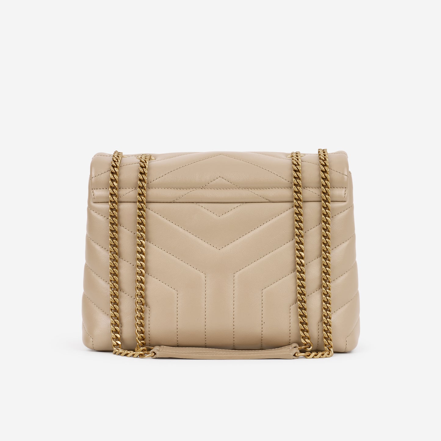 Saint Laurent Small Loulou - Beige Calfskin | Gold Hardware - Bagista