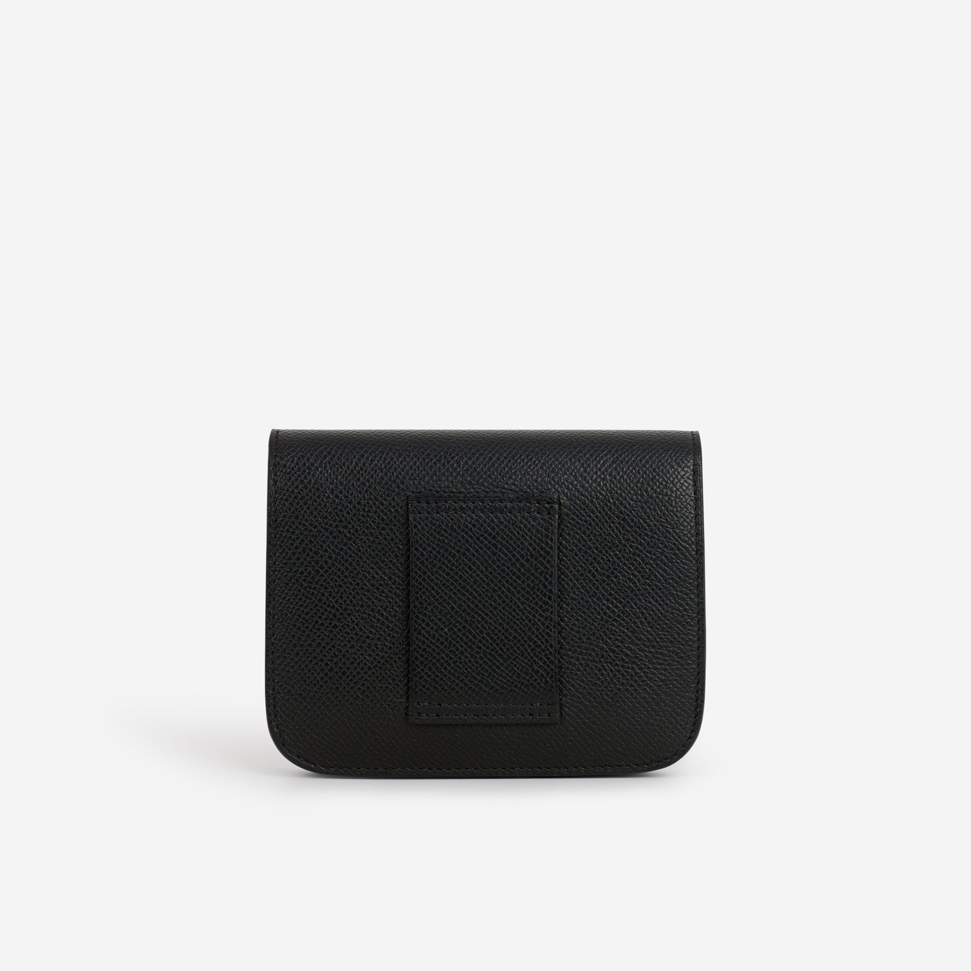 Hermès Constance Slim Wallet - Noir Epsom | Gold Hardware - Bagista