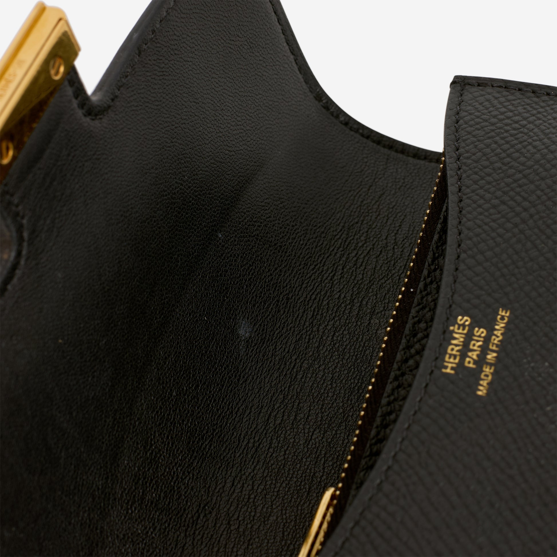 Hermès Constance Slim Wallet - Noir Epsom | Gold Hardware - Bagista