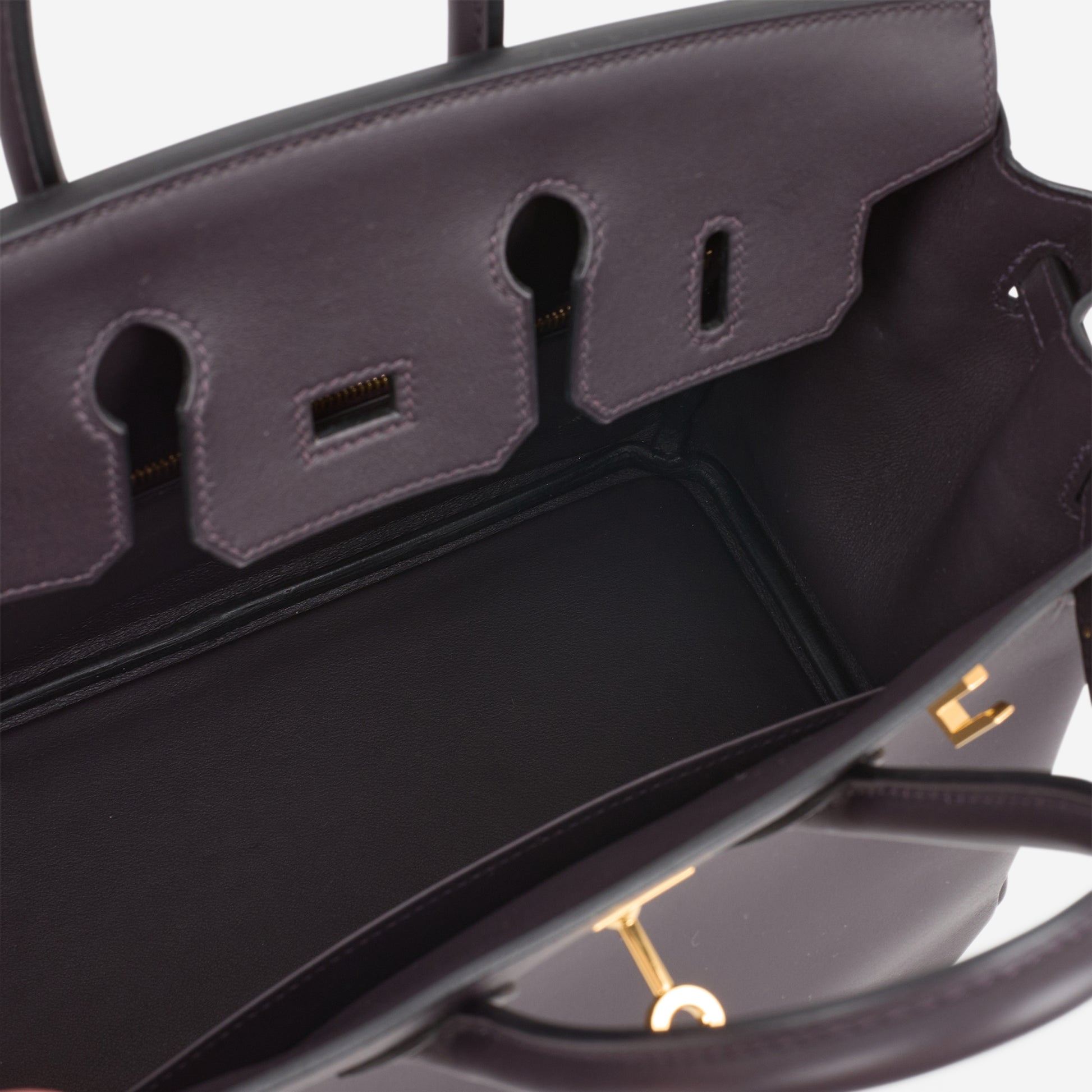 Hermès Birkin 25 - Prunoir Swift | Gold hardware - Bagista