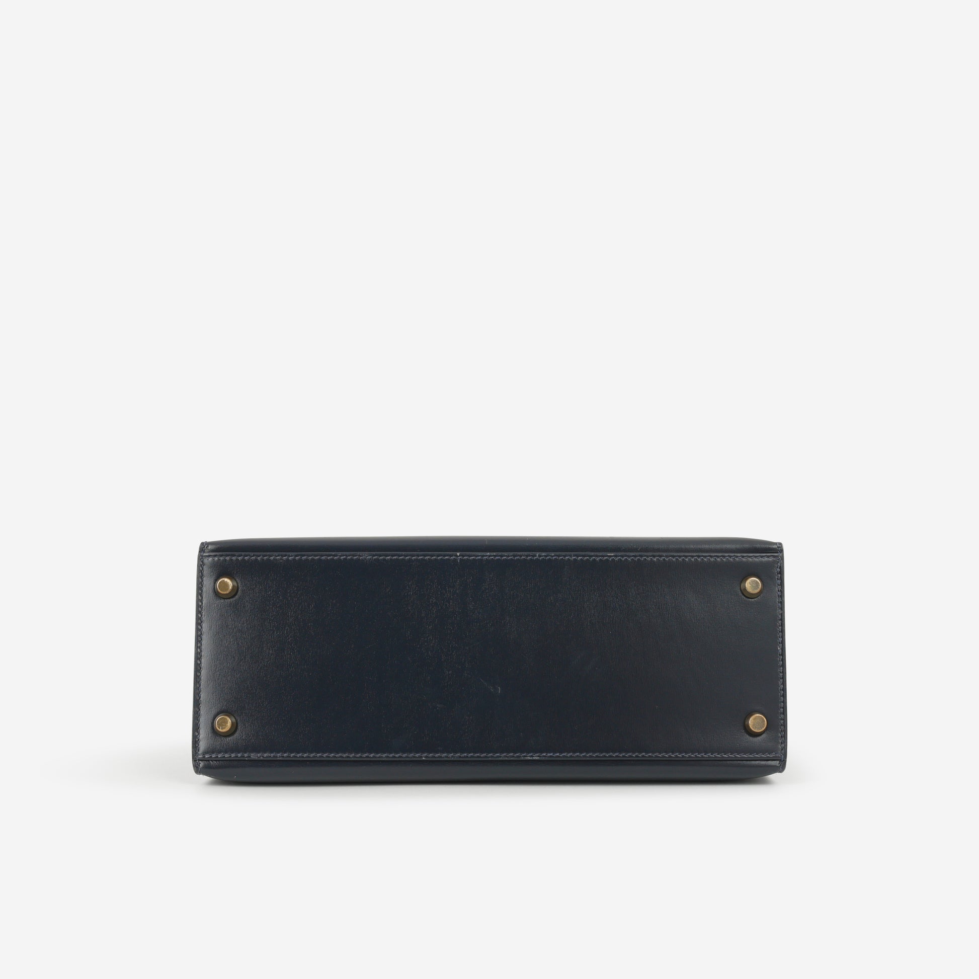 Hermès Vintage Kelly 28 - Bleu Marine Box Calf | Gold Hardware - Bagista