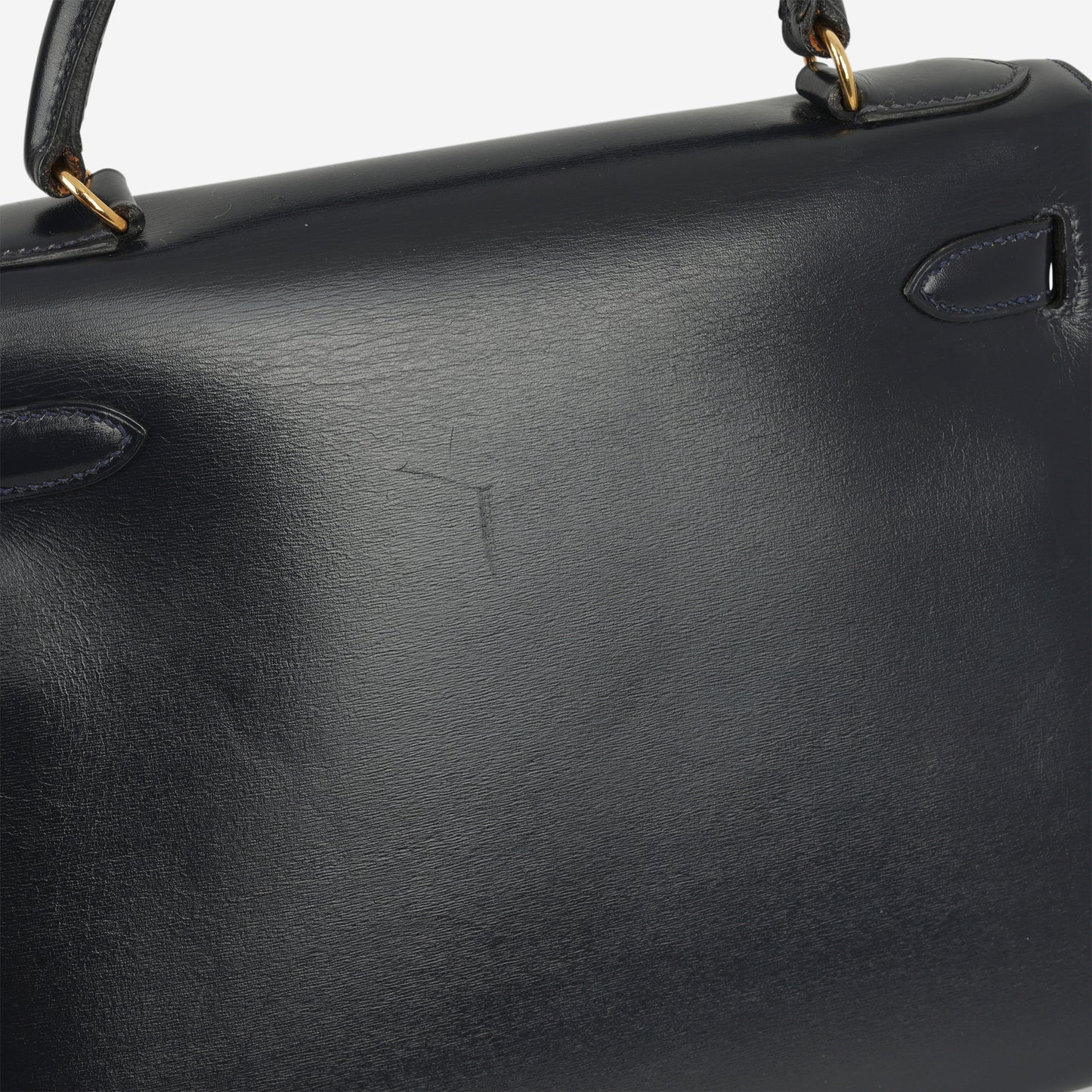 Hermès Vintage Kelly 28 - Bleu Marine Box Calf | Gold Hardware - Bagista