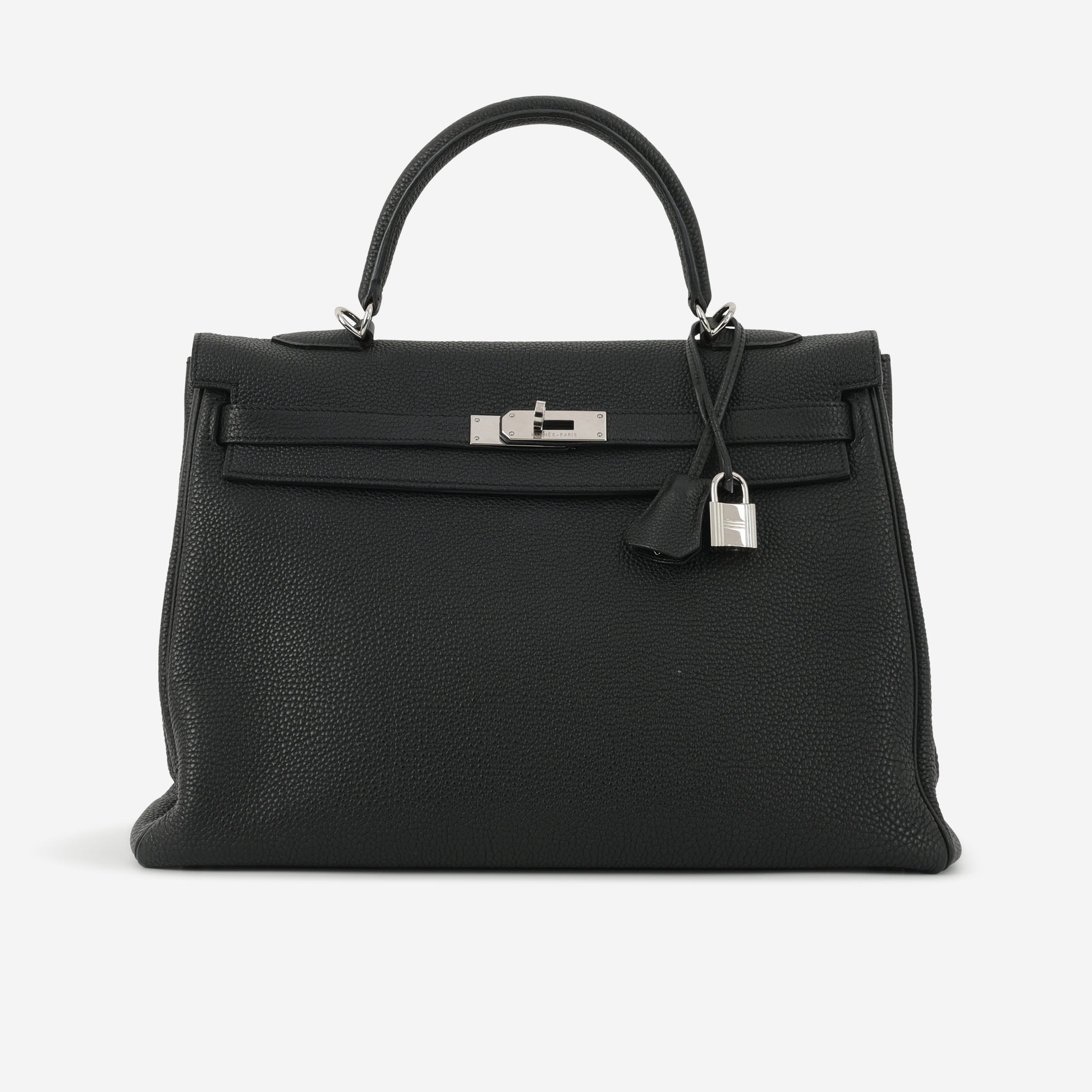 Hermès Kelly 35 - Black Togo | Palladium Hardware - Bagista