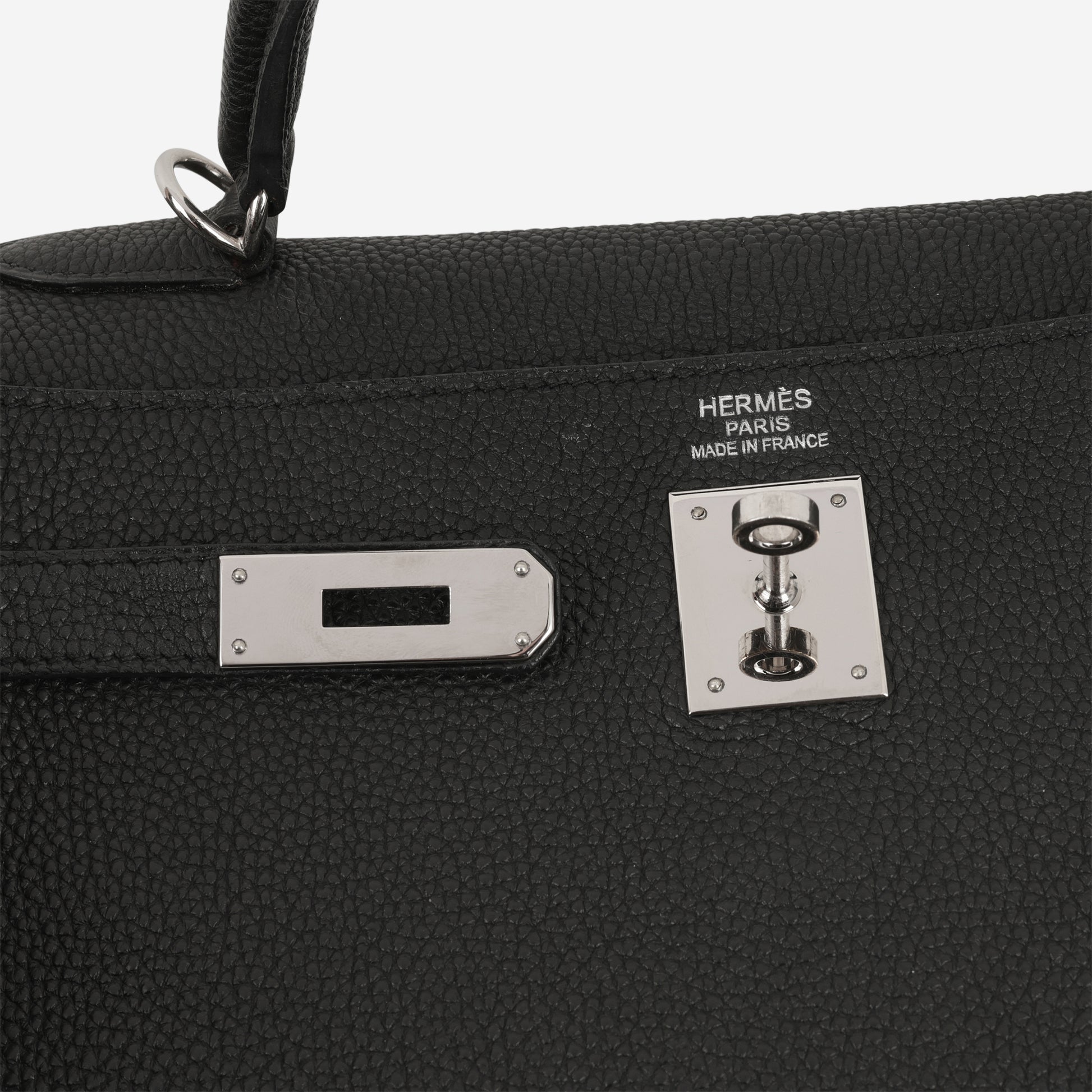 Hermès Kelly 35 - Black Togo | Palladium Hardware - Bagista