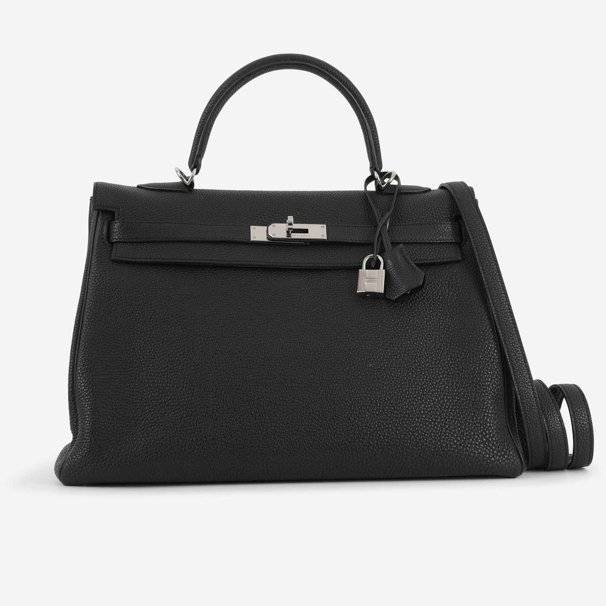 Hermès Kelly 35 - Black Togo | Palladium Hardware - Bagista