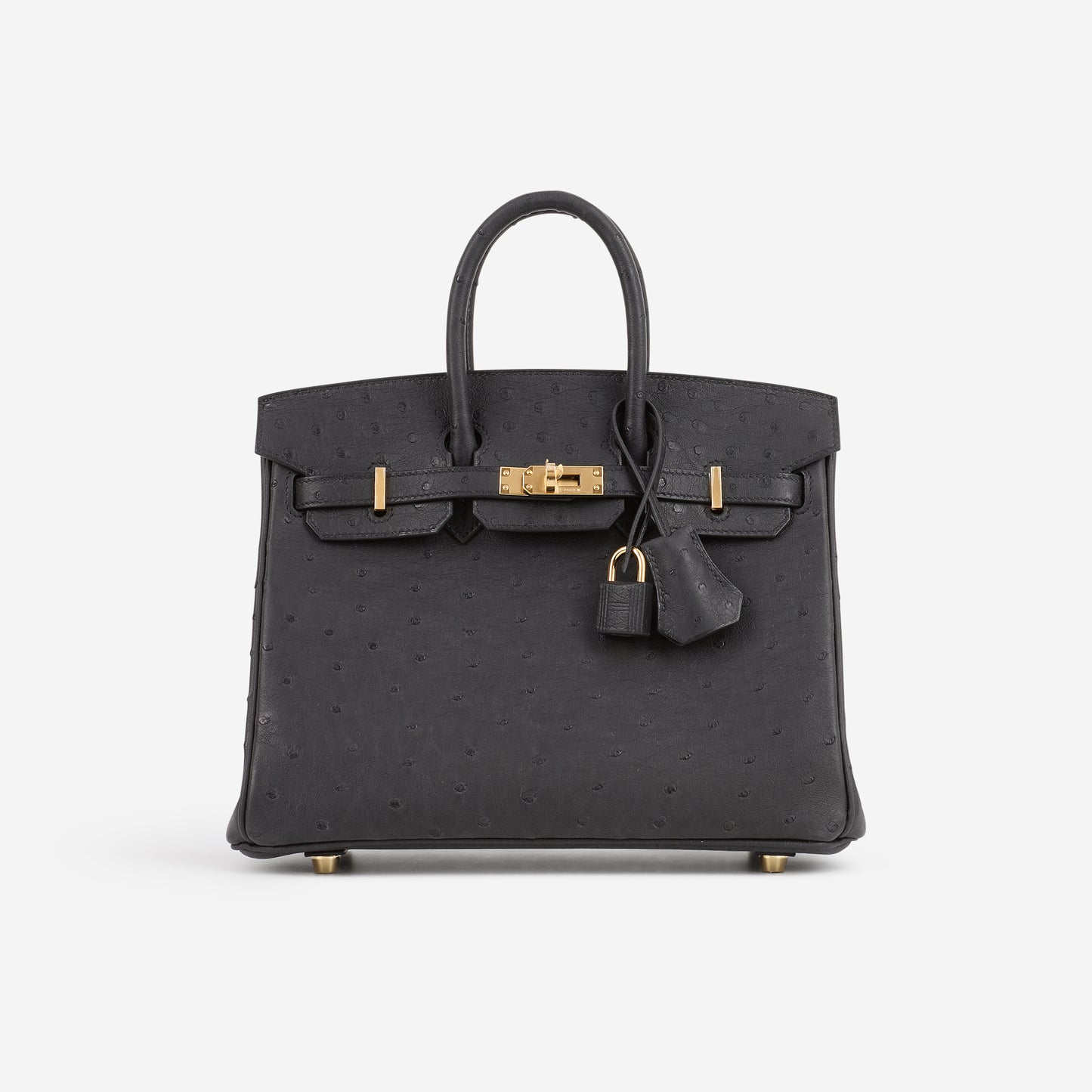 Hermès Birkin 25 - Black Ostrich | Gold Hardware