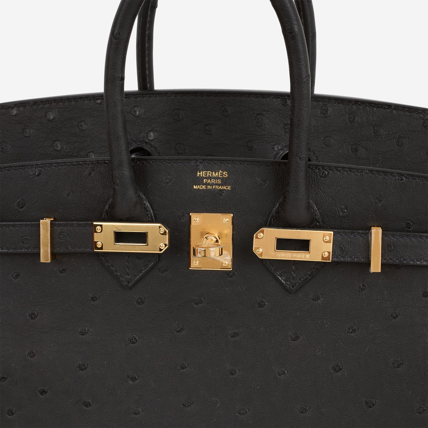 Hermès Birkin 25 - Black Ostrich | Gold Hardware