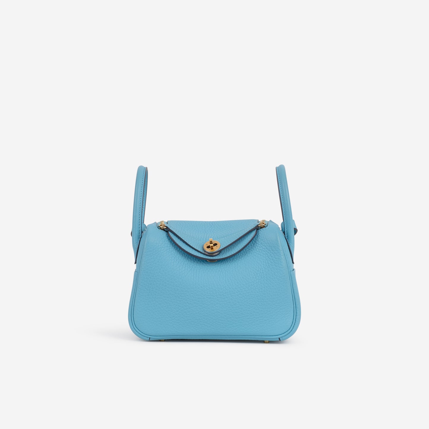 Hermès Mini Lindy - Bleu Du Nord Clemence | Gold Hardware - Bagista