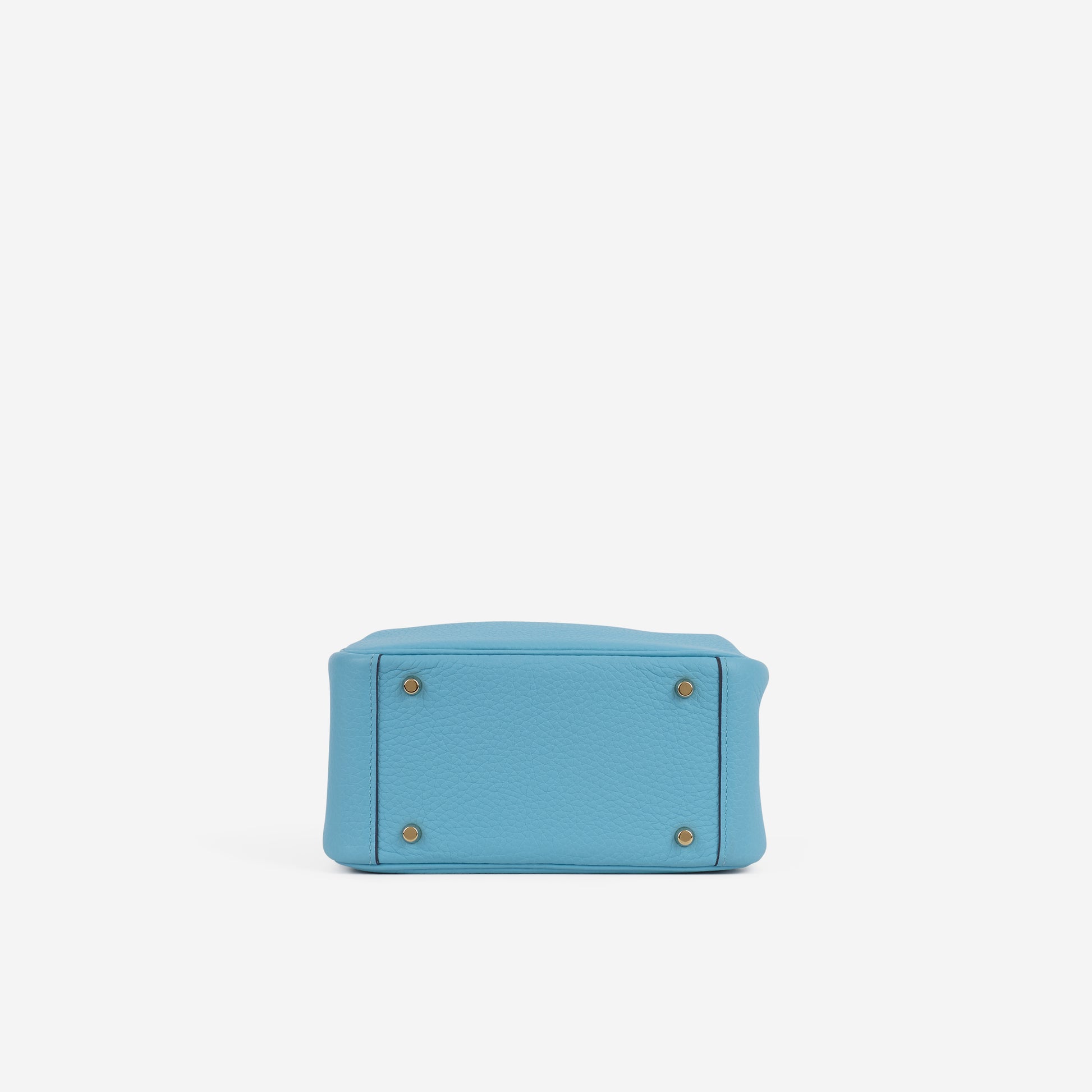 Hermès Mini Lindy - Bleu Du Nord Clemence | Gold Hardware - Bagista