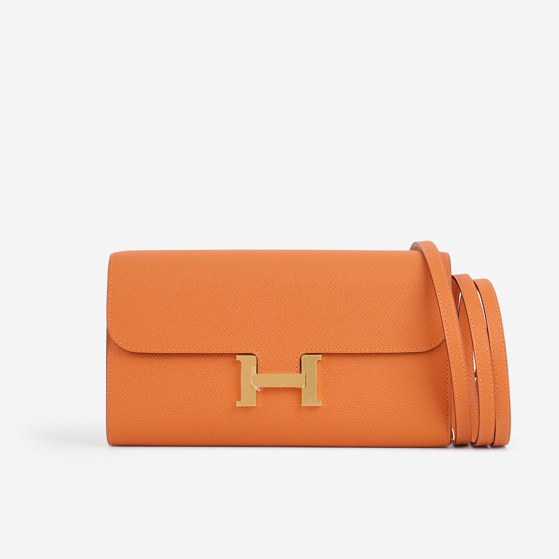 Hermès Constance To Go - Orange Epsom | Gold Hardware - Bagista