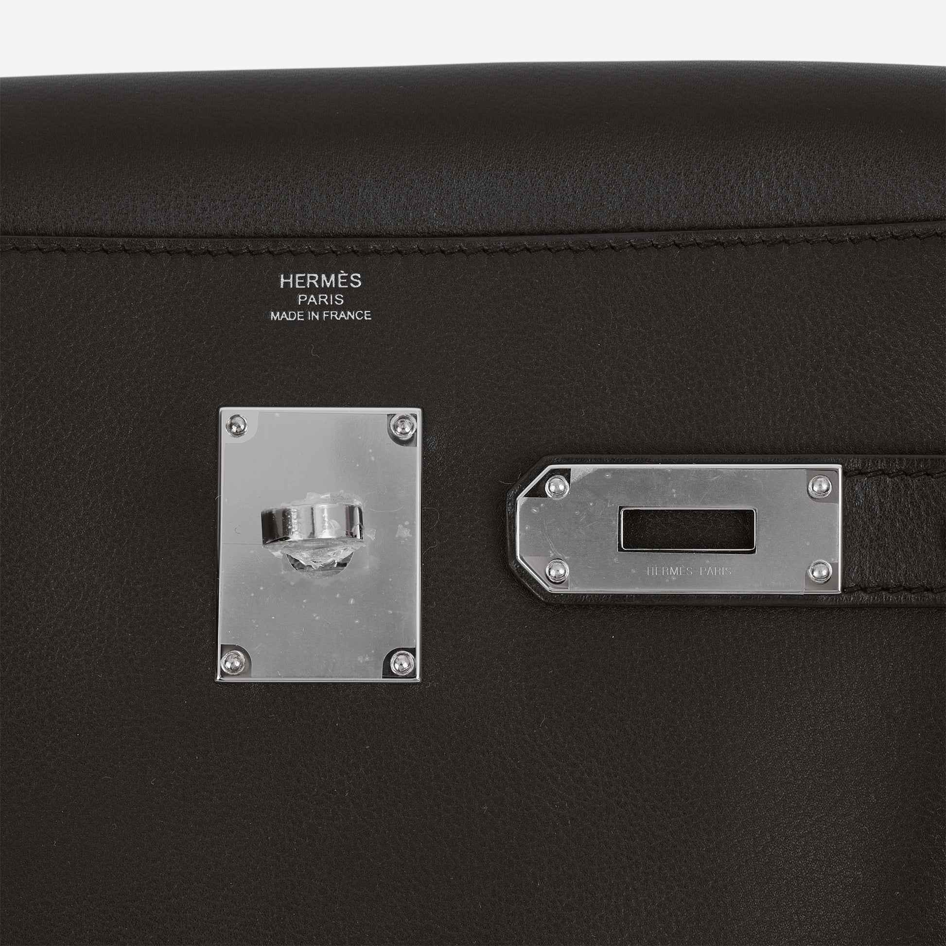 Hermès Kelly Messenger PM - Black Evergrain | Palladium Hardware - Bagista