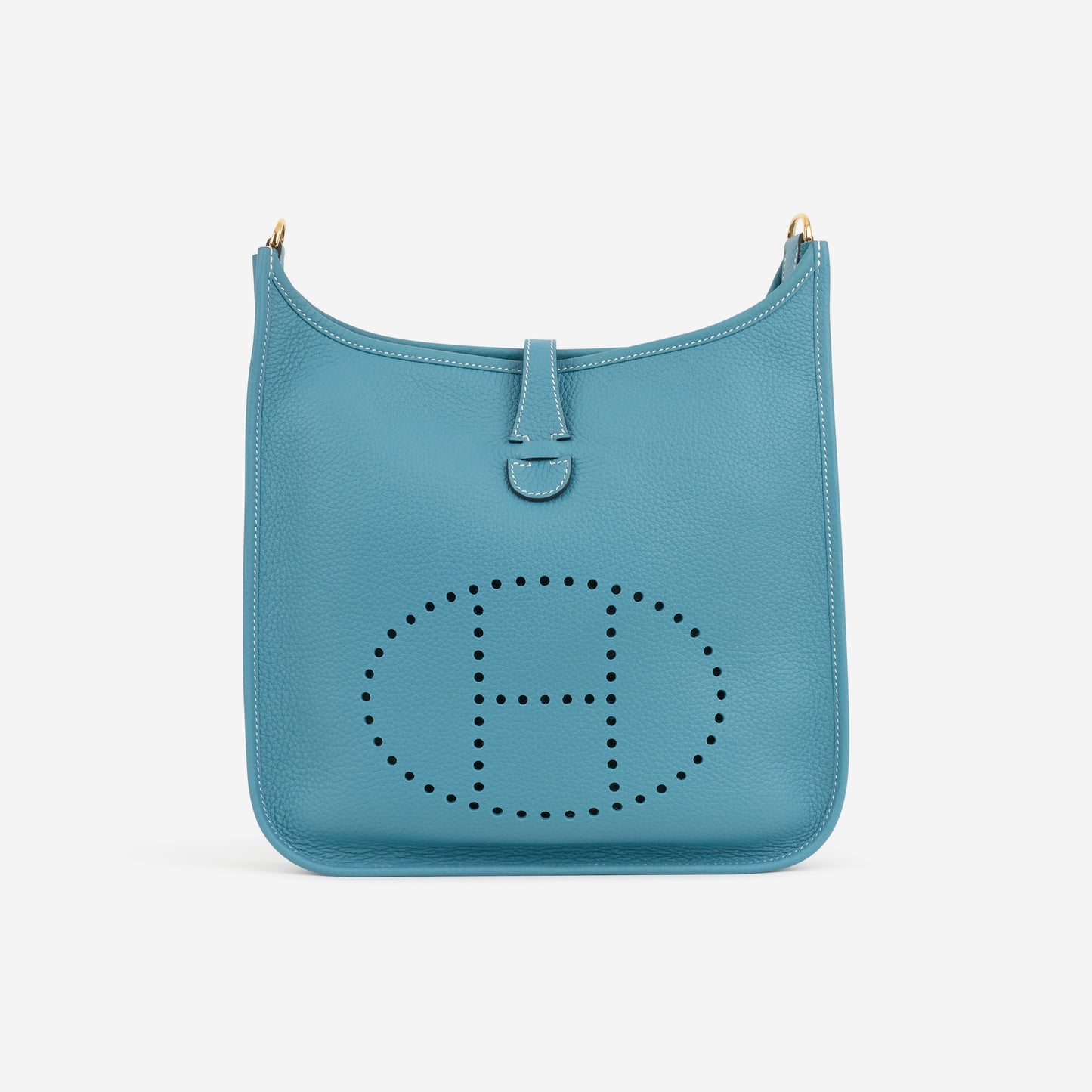 Hermès Evelyne PM - Bleu Jean Clemence | Gold Hardware