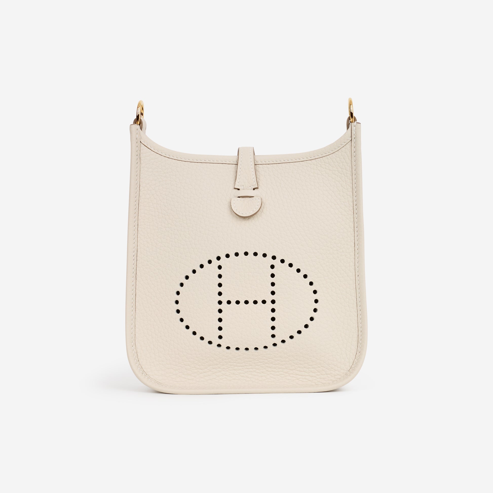 Hermès Mini Evelyne 16 - Craie Clemence | Gold Hardware - Bagista