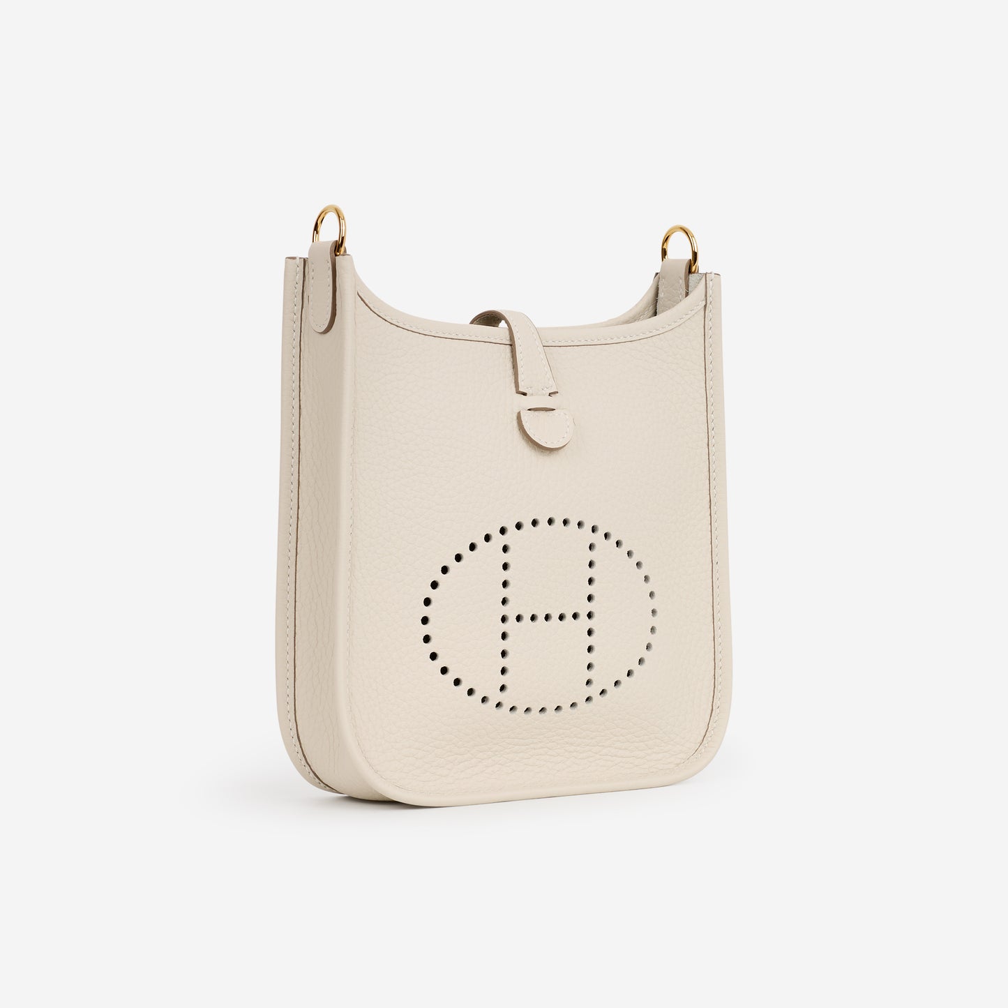 Hermès Mini Evelyne 16 - Craie Clemence | Gold Hardware - Bagista