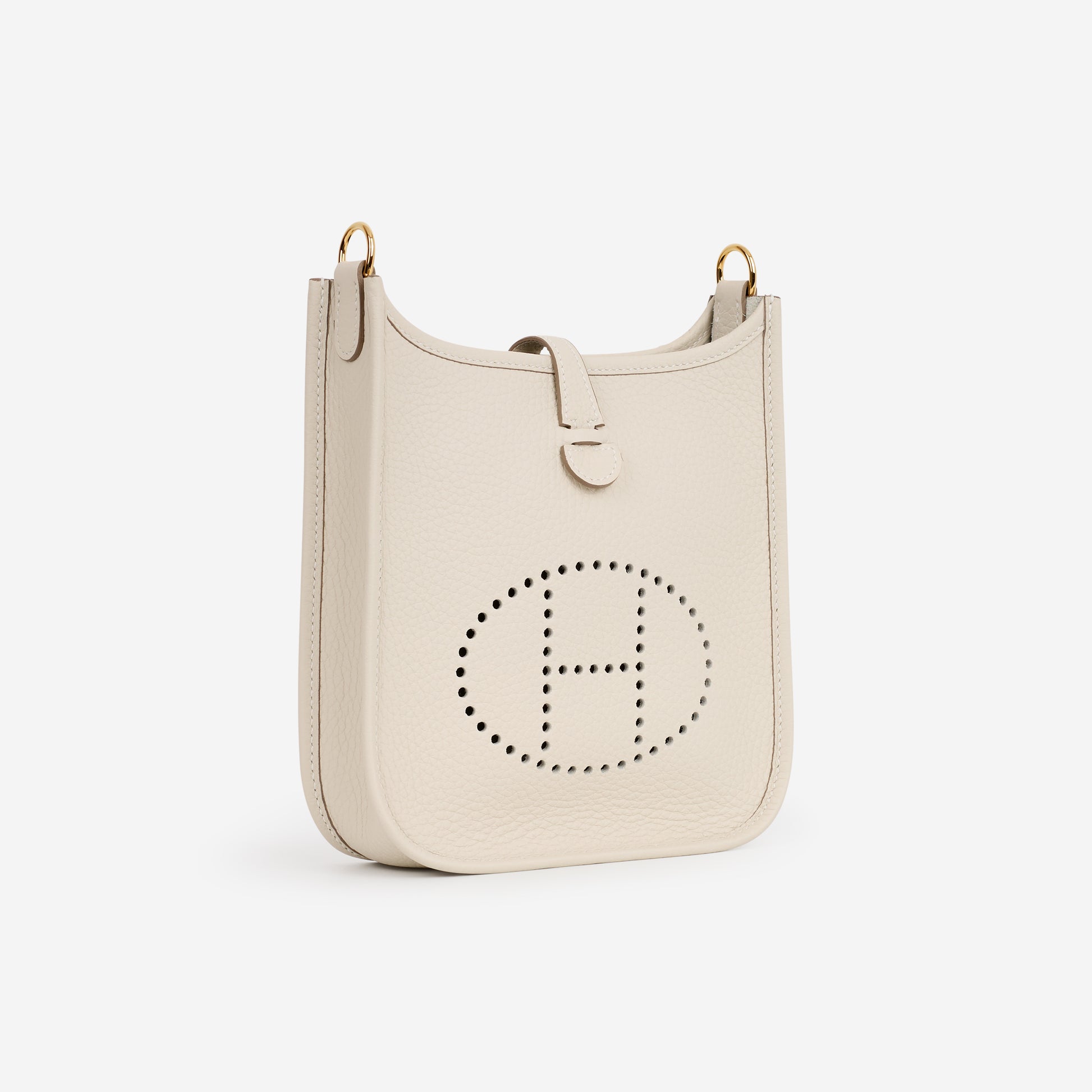 Hermès Mini Evelyne 16 - Craie Clemence | Gold Hardware - Bagista