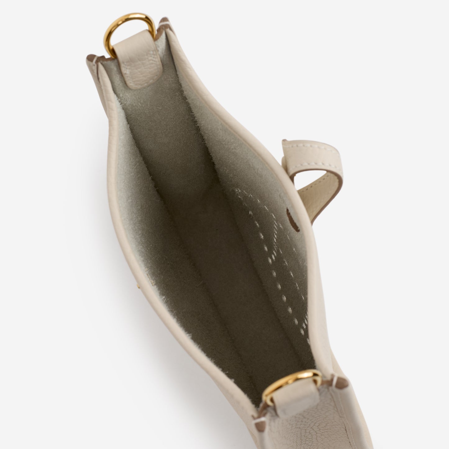 Hermès Mini Evelyne 16 - Craie Clemence | Gold Hardware - Bagista