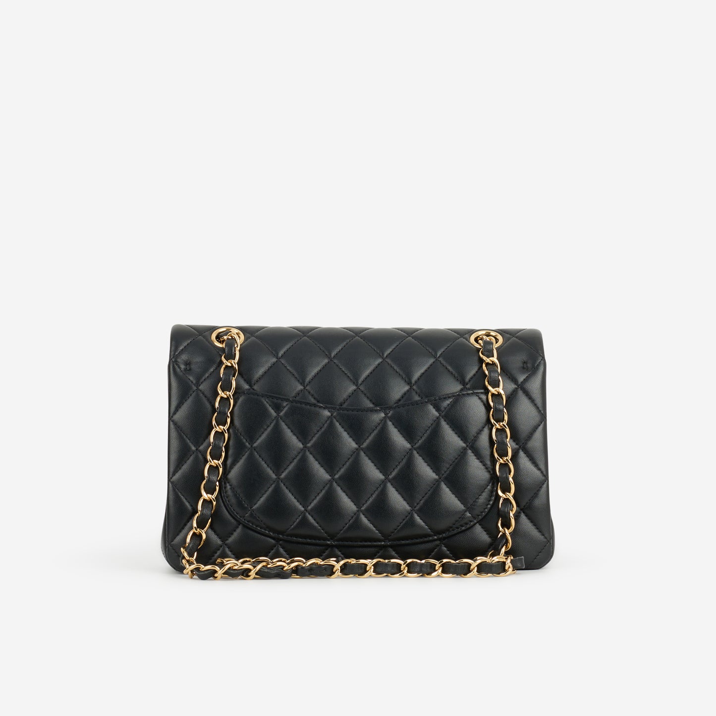 Chanel Small Classic Flap - Black Lambskin | Gold Hardware - Bagista