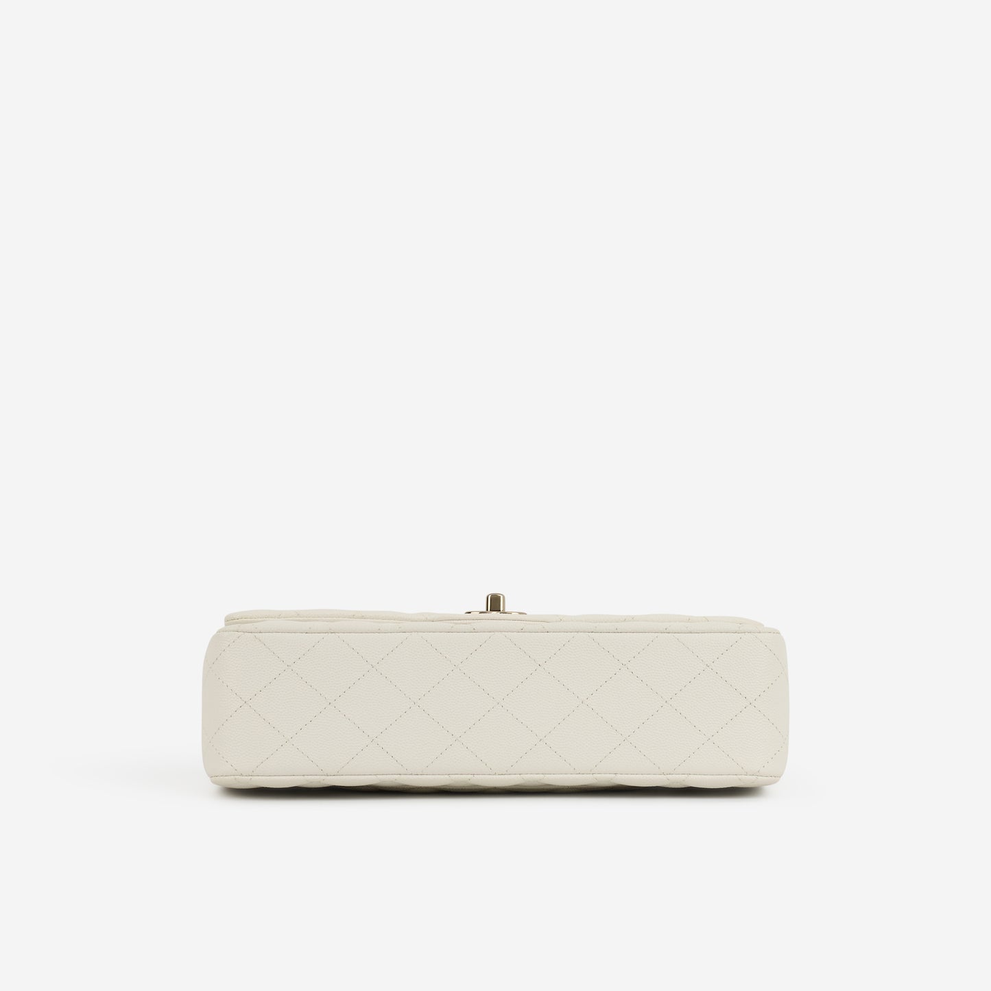 Chanel Medium Classic Flap - Off White Caviar | Champagne Gold Hardware - Bagista