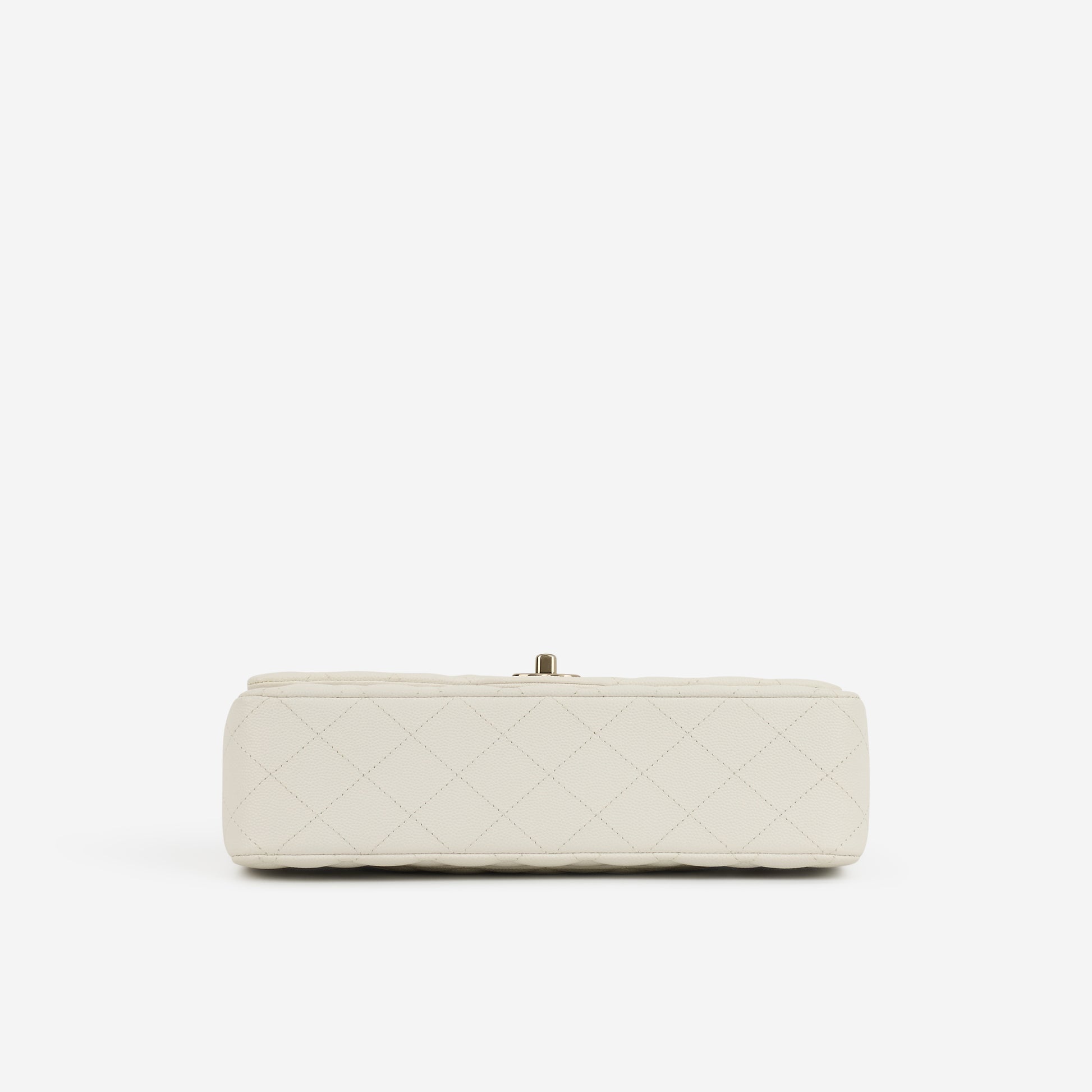 Chanel Medium Classic Flap - Off White Caviar | Champagne Gold Hardware - Bagista