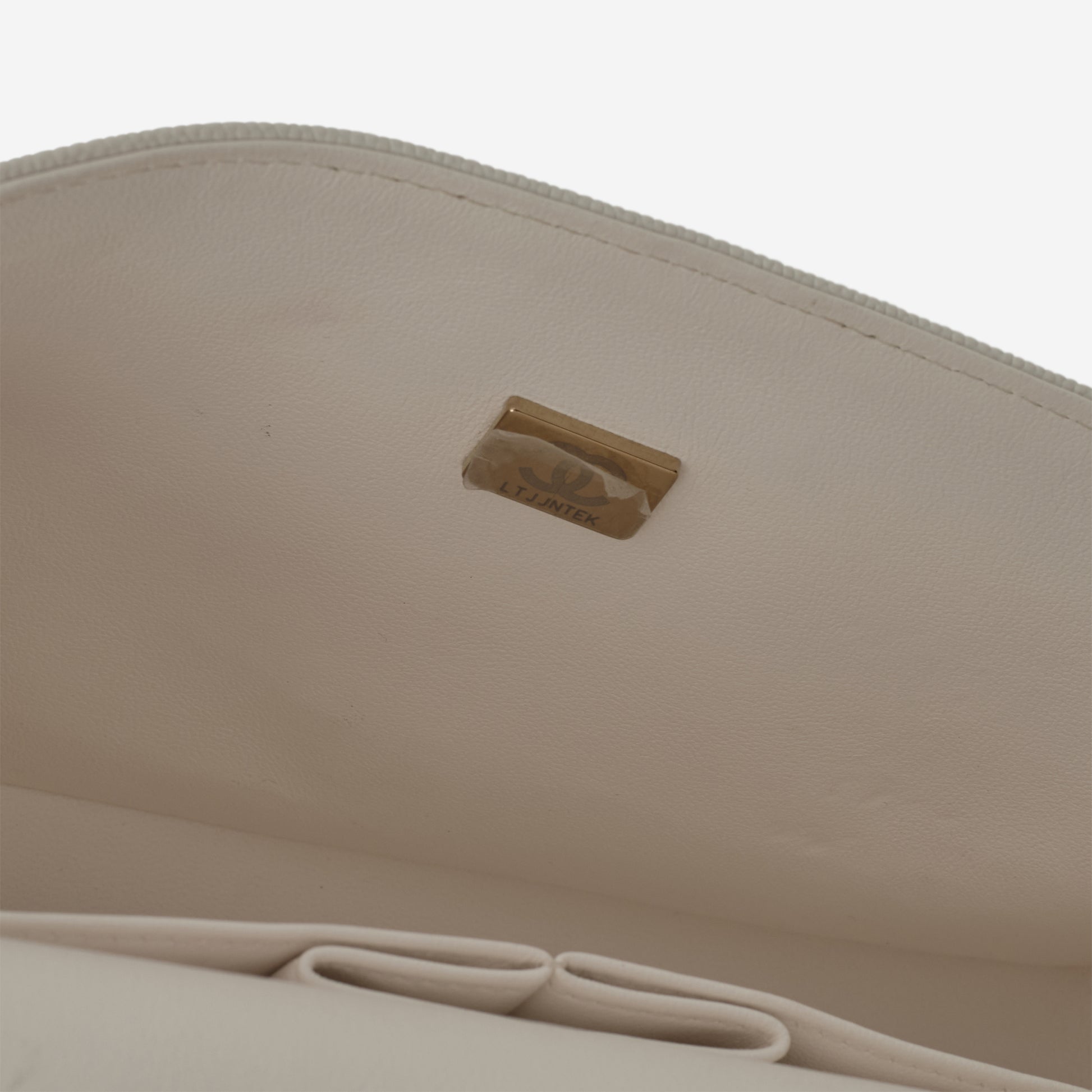Chanel Medium Classic Flap - Off White Caviar | Champagne Gold Hardware - Bagista