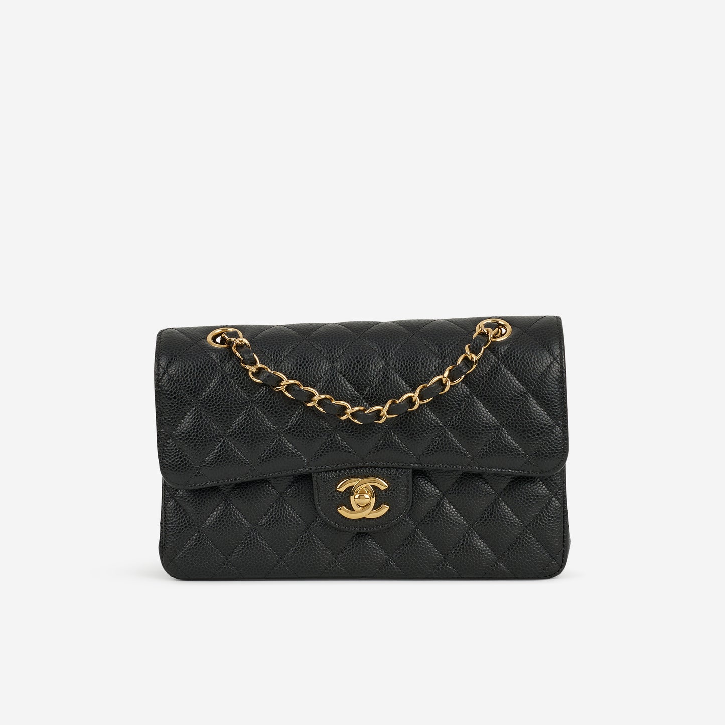 Chanel Small Classic Flap - Black Caviar | Gold Hardware - Bagista