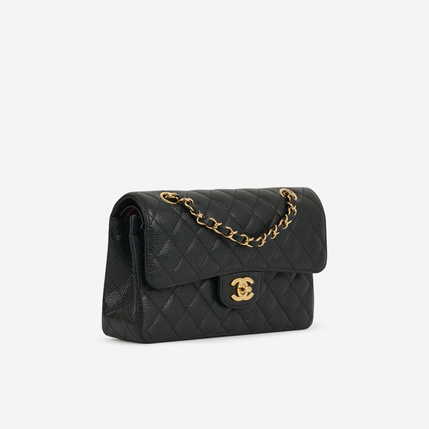 Chanel Small Classic Flap - Black Caviar | Gold Hardware - Bagista