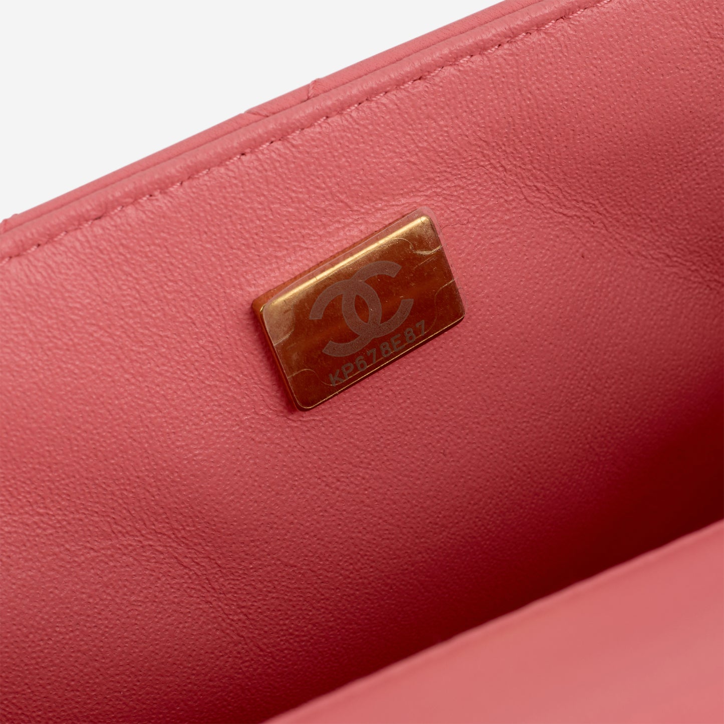 Chanel Mini Square Classic Flap - Pink Lambskin | Champagne Gold Hardware - Bagista