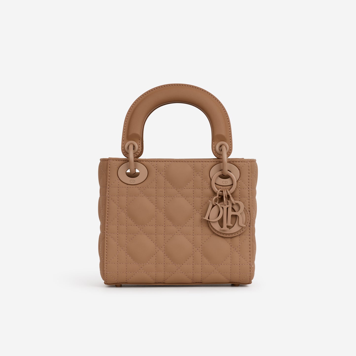 Dior Mini Lady Dior - Blush Ultramatte Cannage | Tonal Hardware - Bagista
