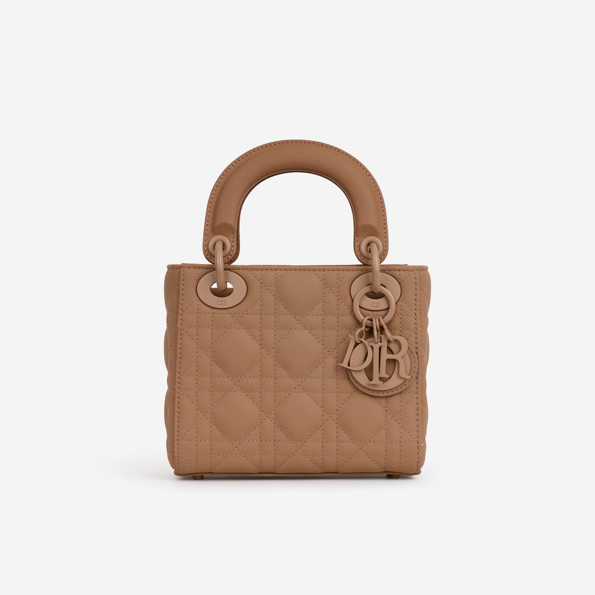 Dior Mini Lady Dior - Blush Ultramatte Cannage | Tonal Hardware - Bagista