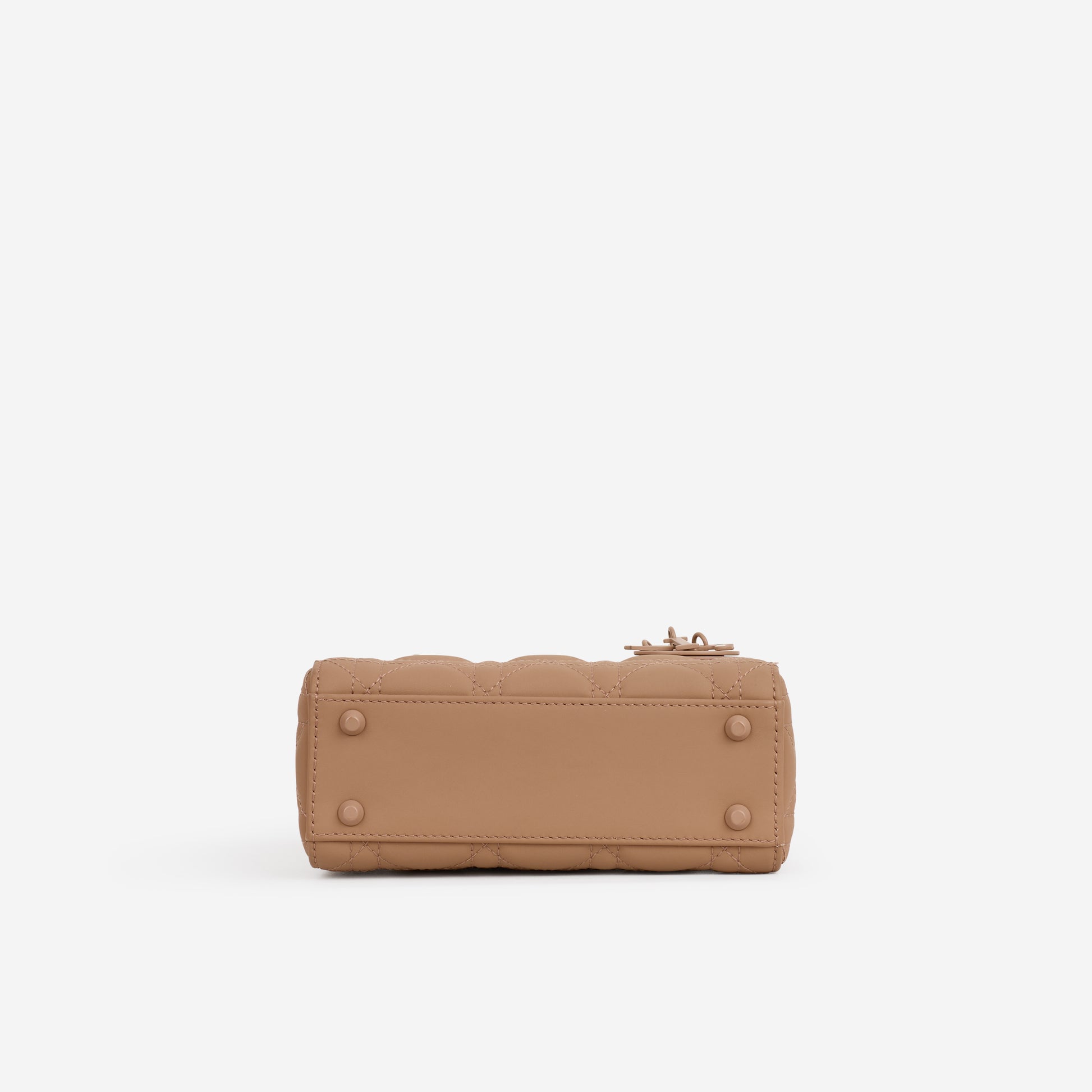 Dior Mini Lady Dior - Blush Ultramatte Cannage | Tonal Hardware - Bagista