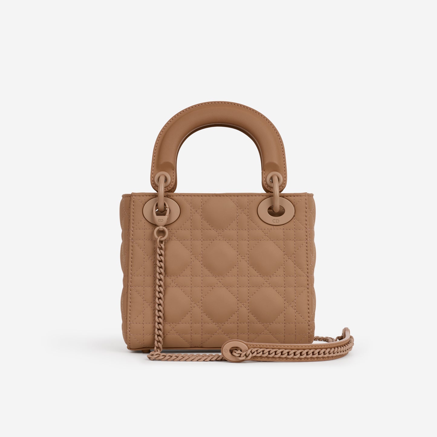 Dior Mini Lady Dior - Blush Ultramatte Cannage | Tonal Hardware - Bagista