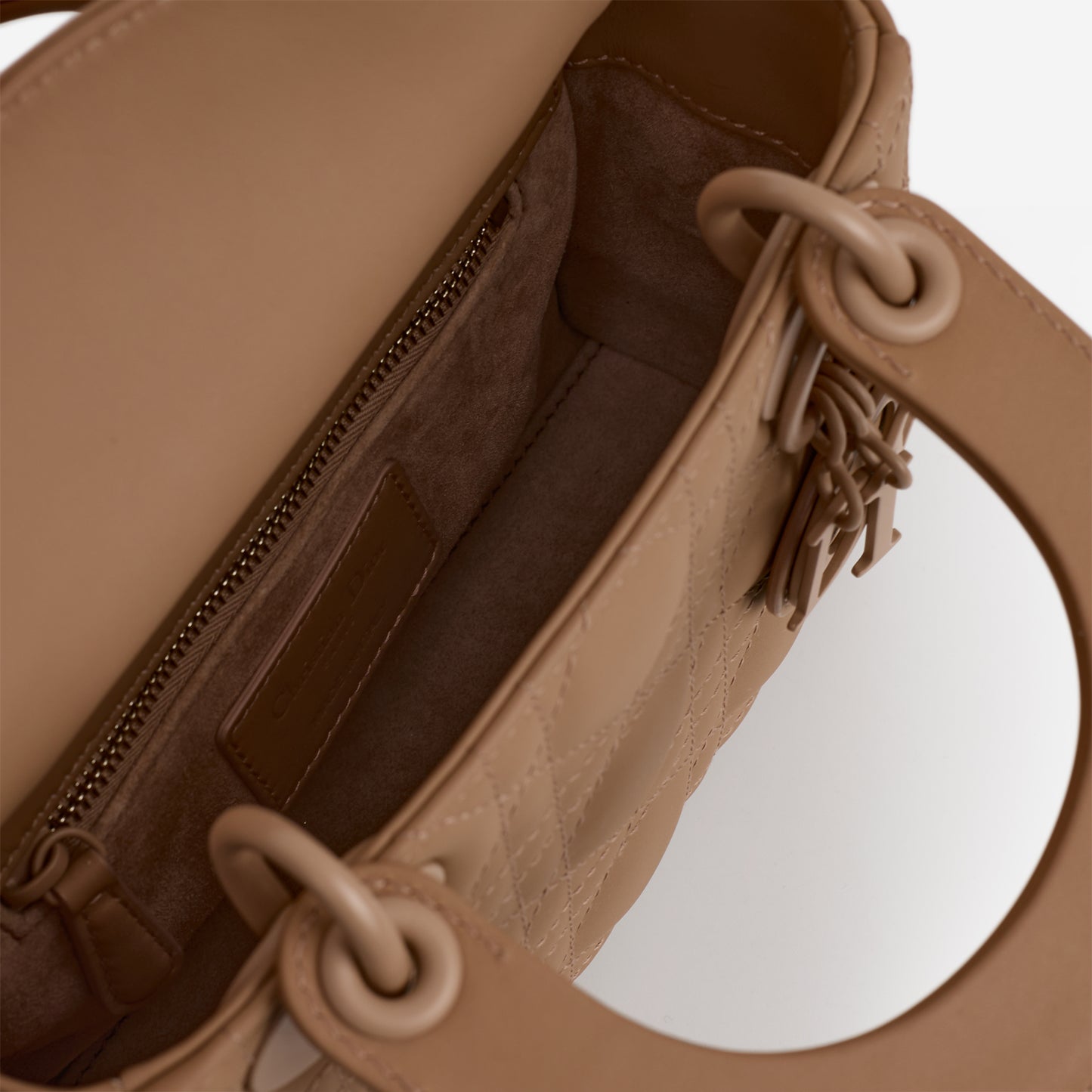 Dior Mini Lady Dior - Blush Ultramatte Cannage | Tonal Hardware - Bagista