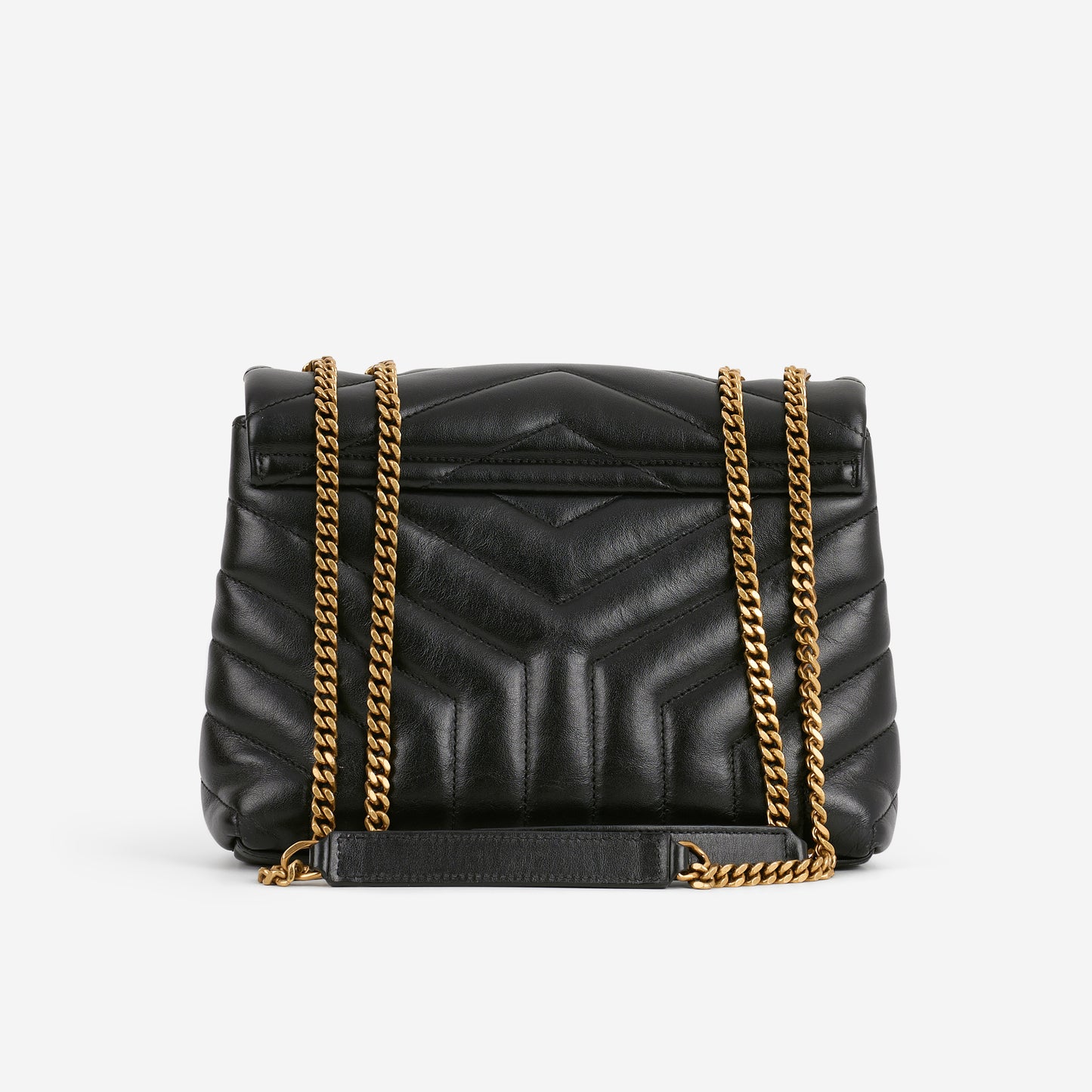 Saint Laurent Small Loulou - Black Lambskin | Gold Hardware