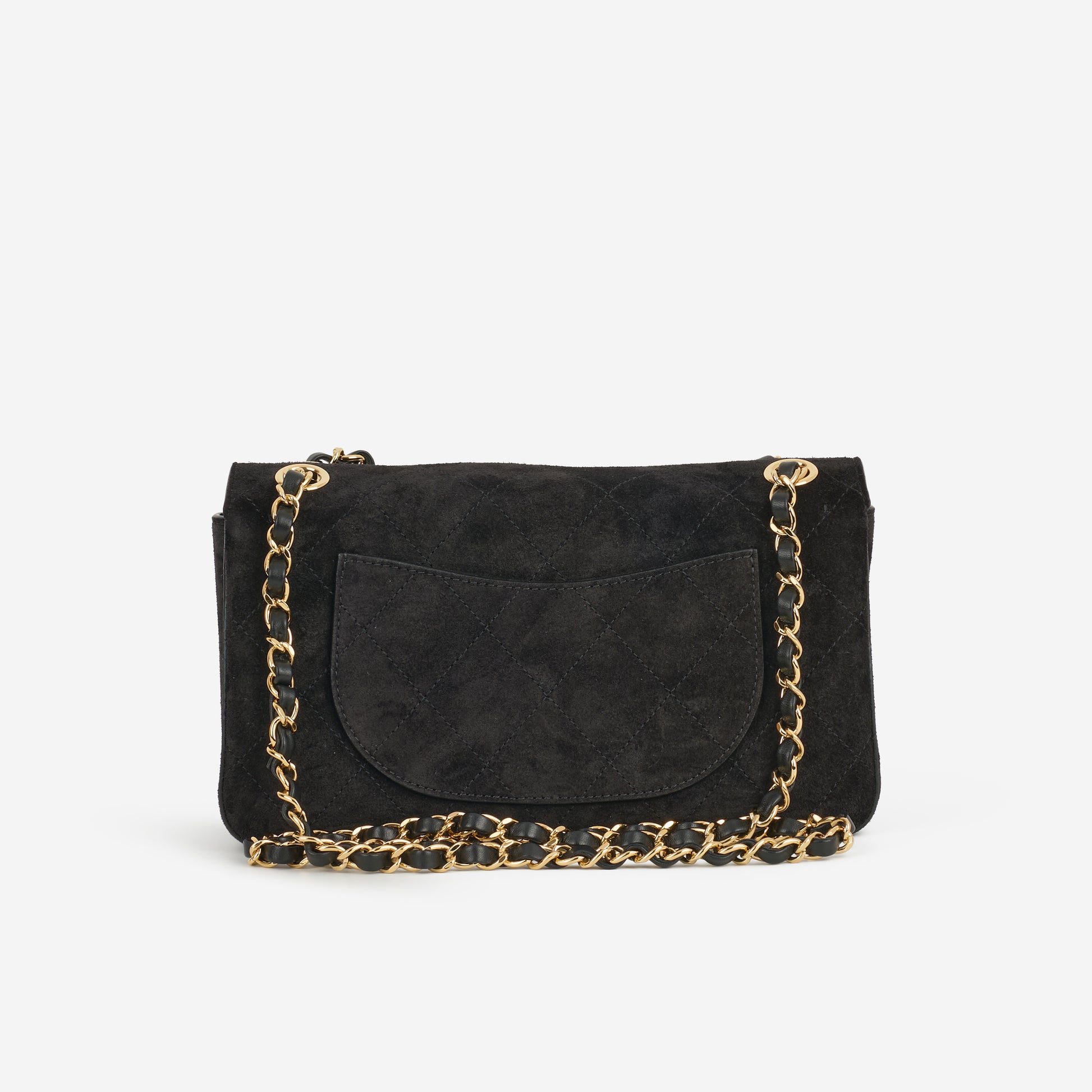 Chanel SS26 Medium Flap - Black Suede | Gold Hardware - Bagista