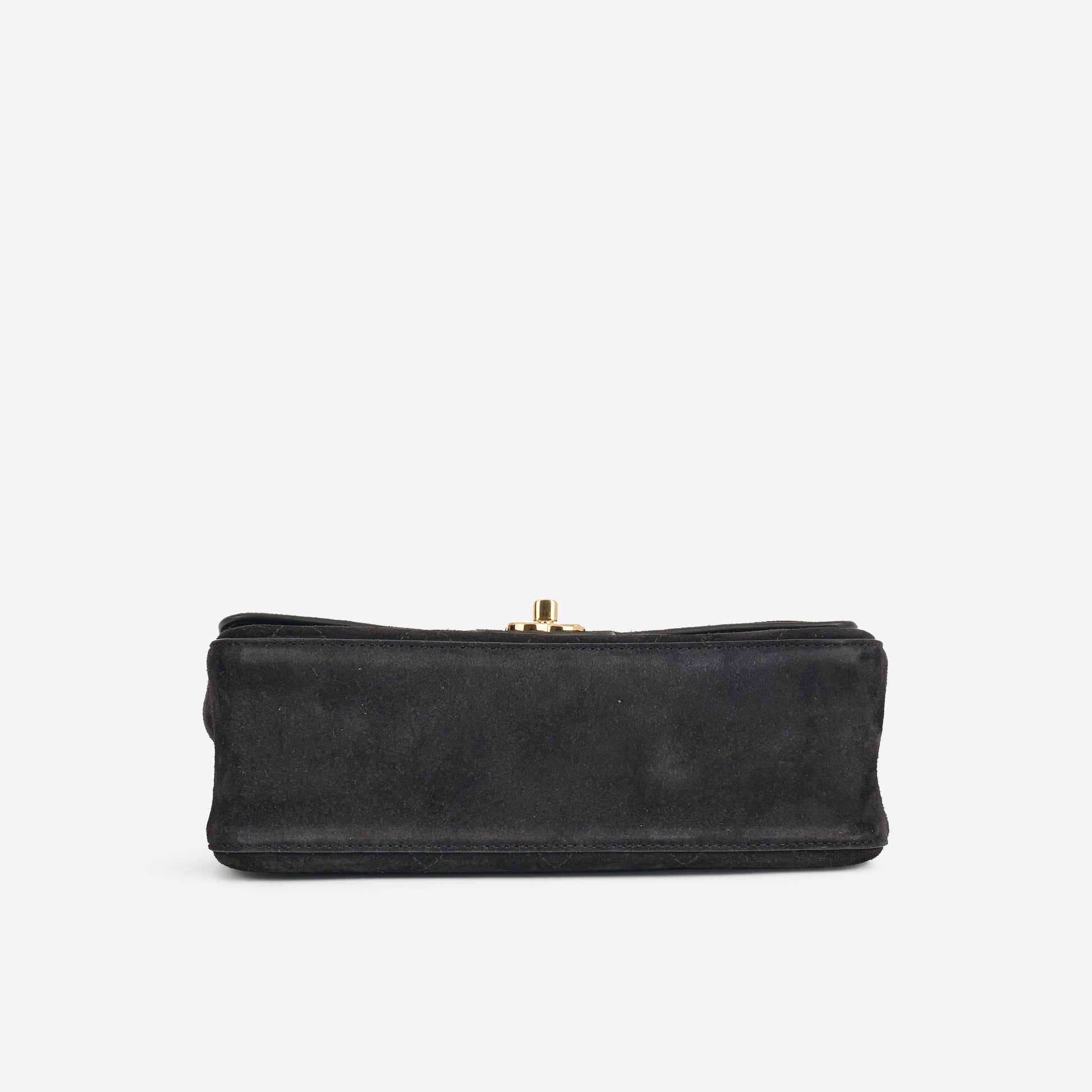 Chanel SS26 Medium Flap - Black Suede | Gold Hardware - Bagista