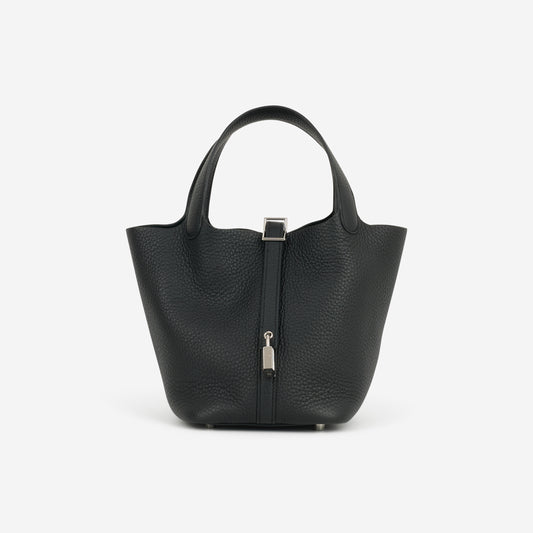 Hermès Picotin 18 - Black Clemence | Palladium Hardware
