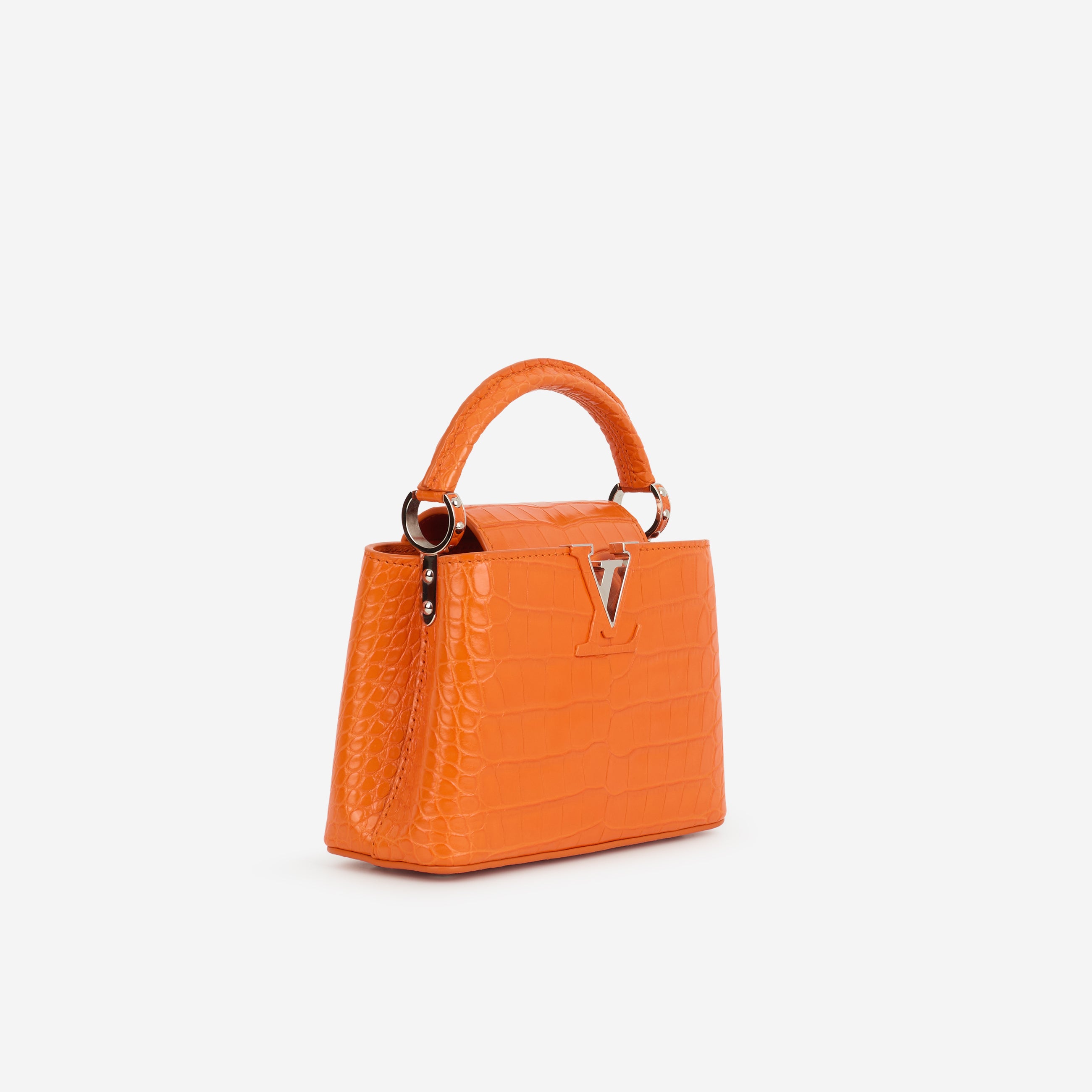 LOUIS VUITTON オレンジノート 約15cm x 21cm Louis Vuitton Mini Capucines - Orange Alligator Mississippiensis