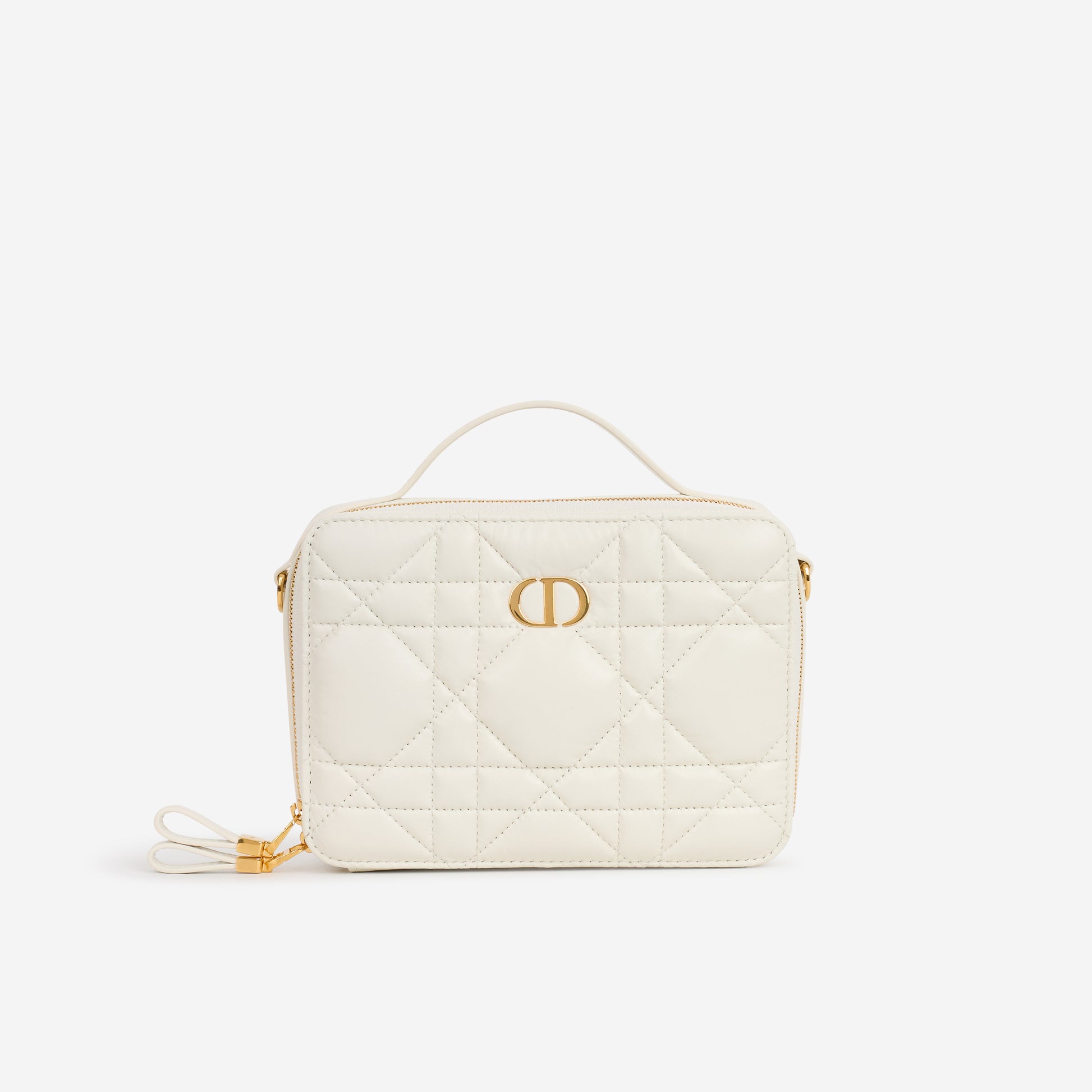 Dior Caro Box Bag - Off White Macrocannage Calfskin | Gold Hardware - Bagista